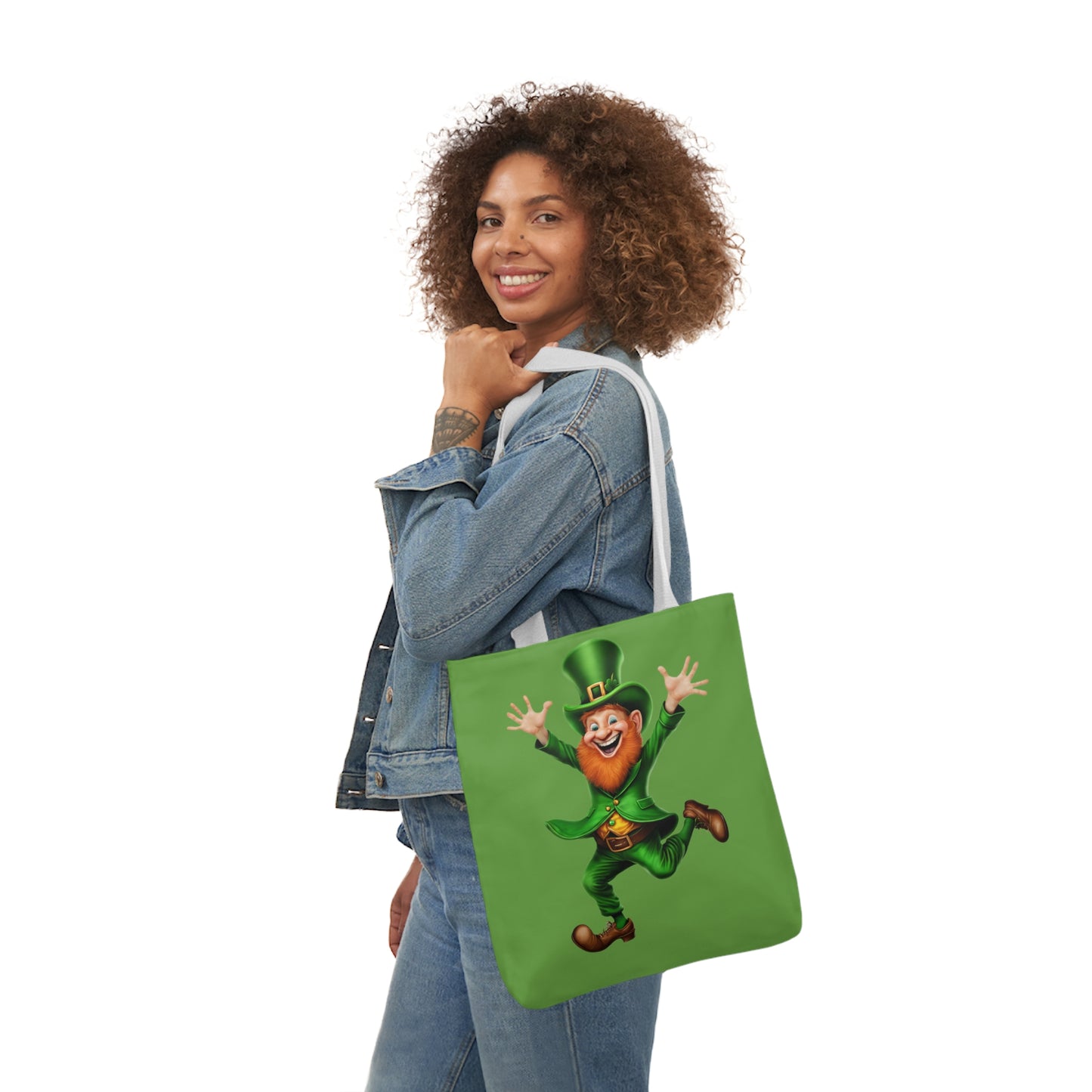 St. Patricks - Canvas Tote Bag, 5-Color Straps