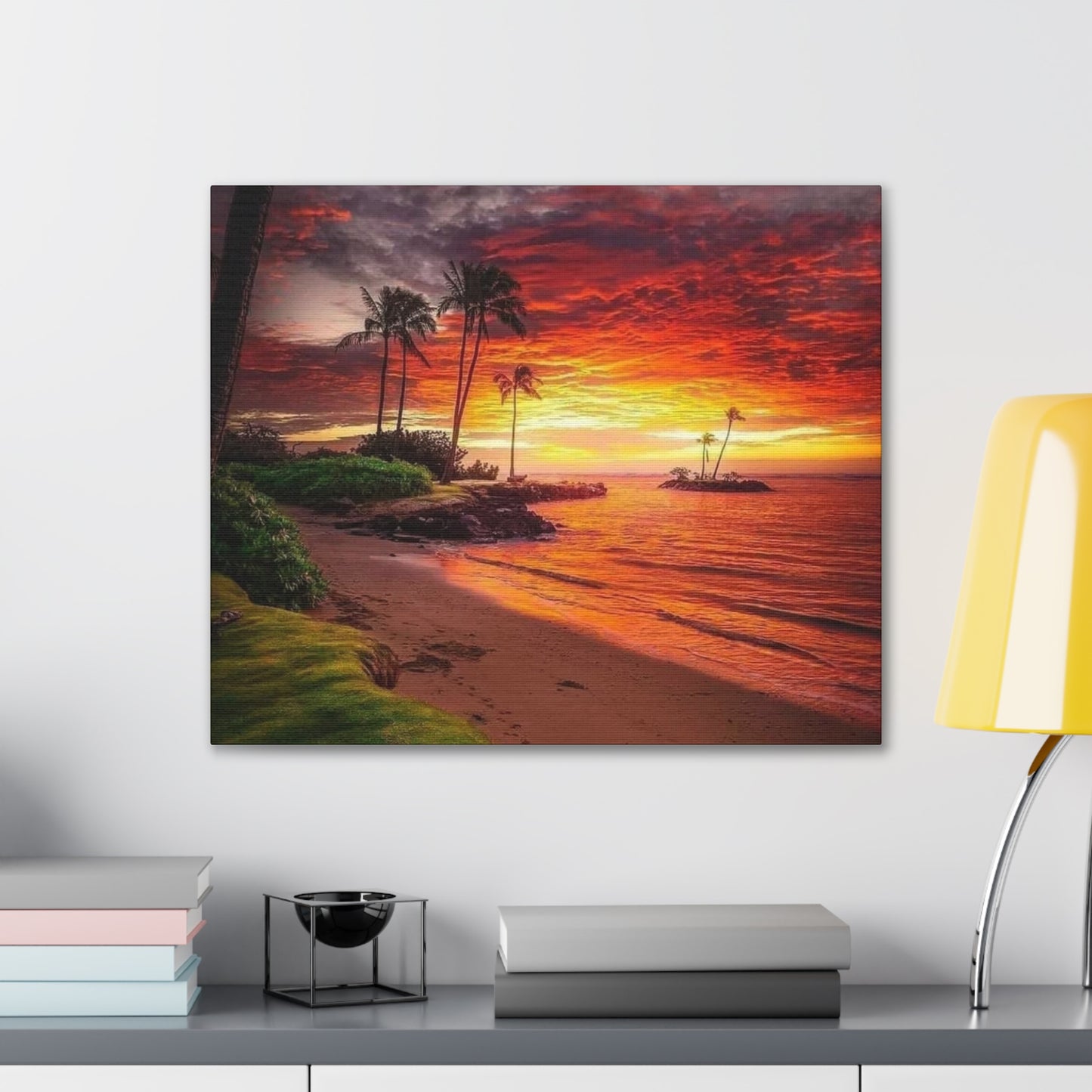 Sunset Island - Canvas Stretched, 0.75"