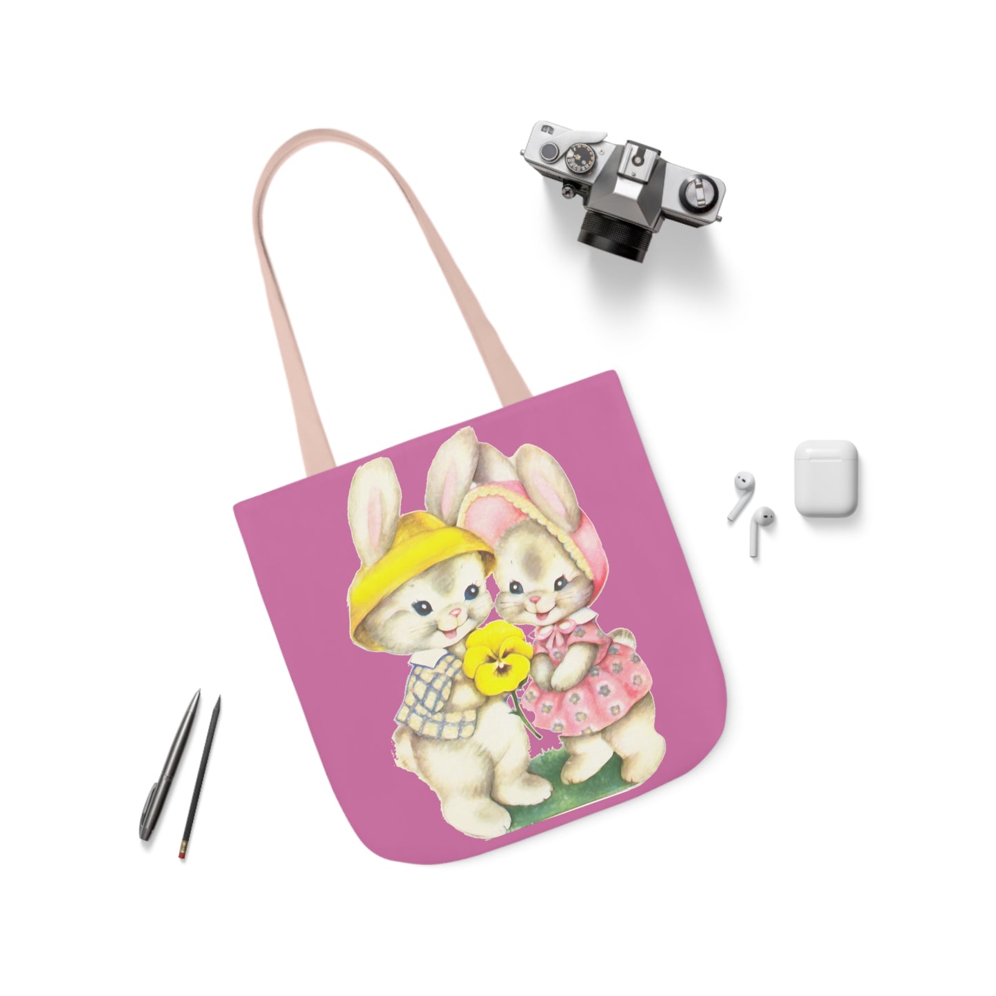 Easter - Canvas Tote Bag, 5-Color Straps