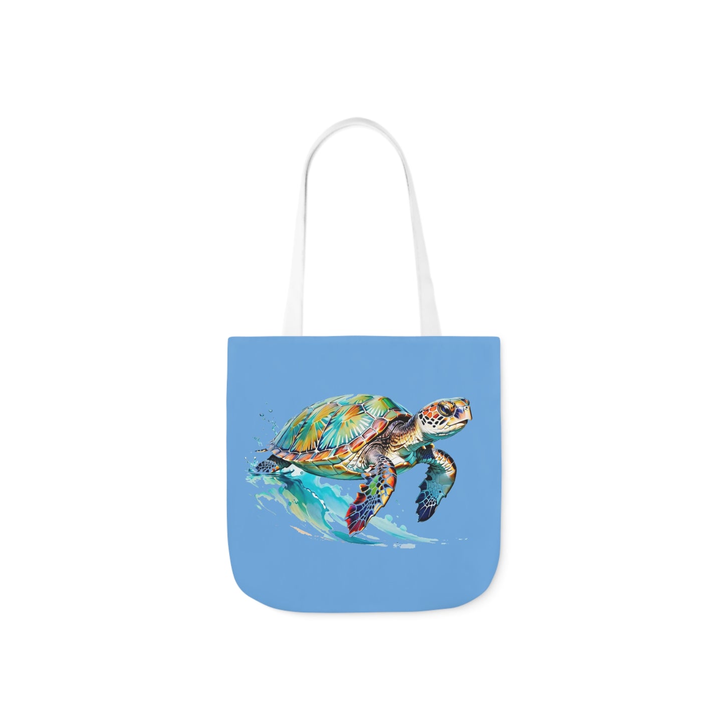 Turtle - Canvas Tote Bag, 5-Color Straps