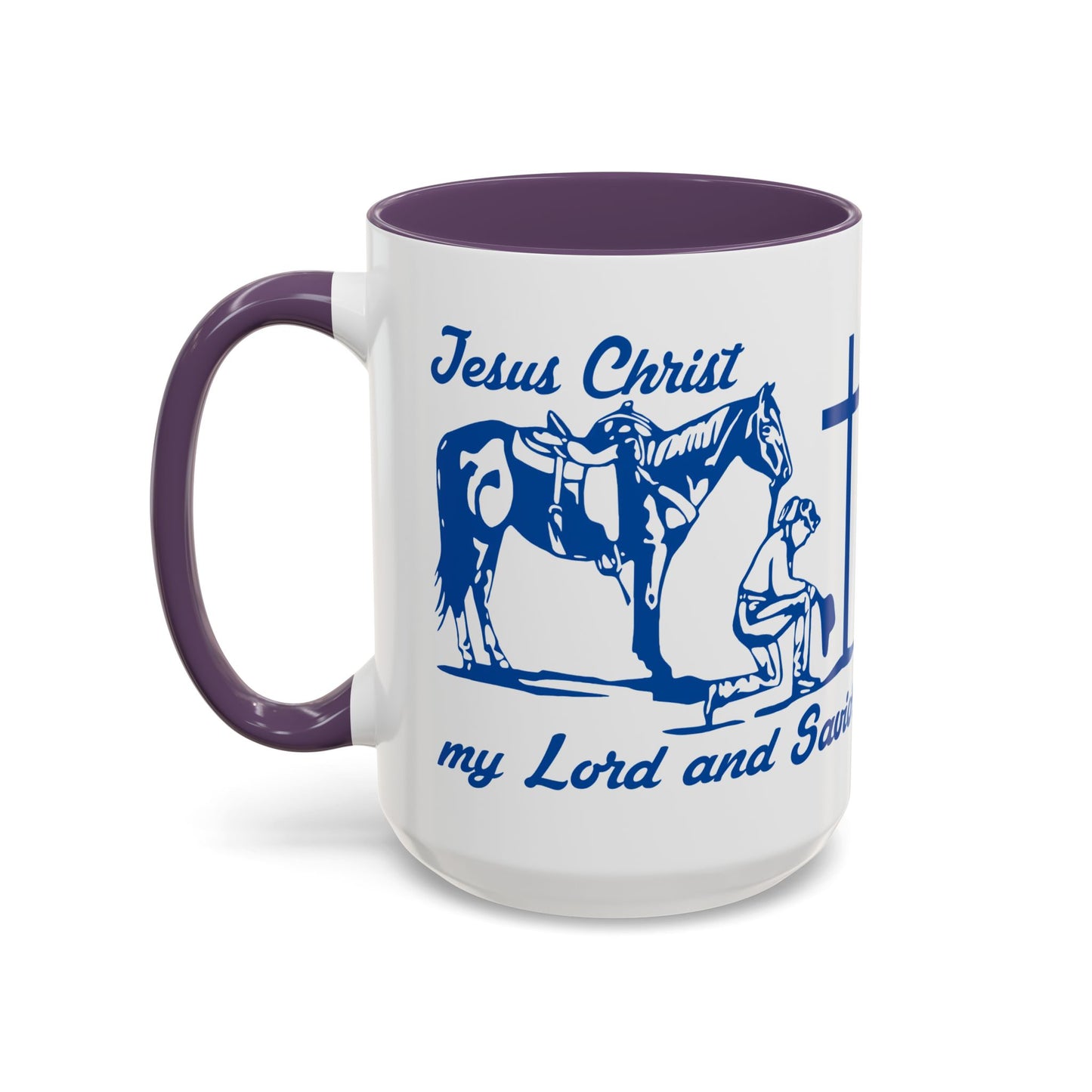 Lord and Savior - Accent Coffee Mug (11, 15oz) - Easter - Mother's Day - Father's Day