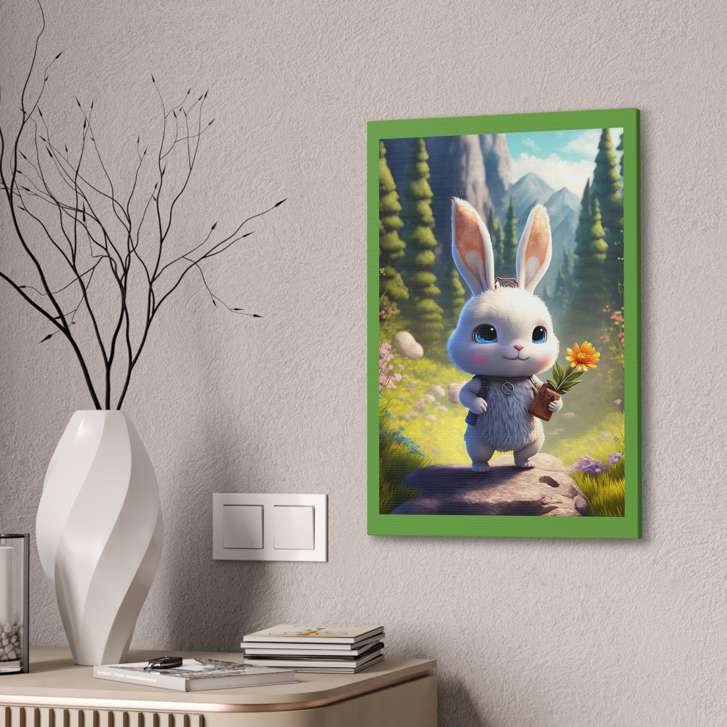 Bunny - Canvas Stretched, 0.75" - Easter