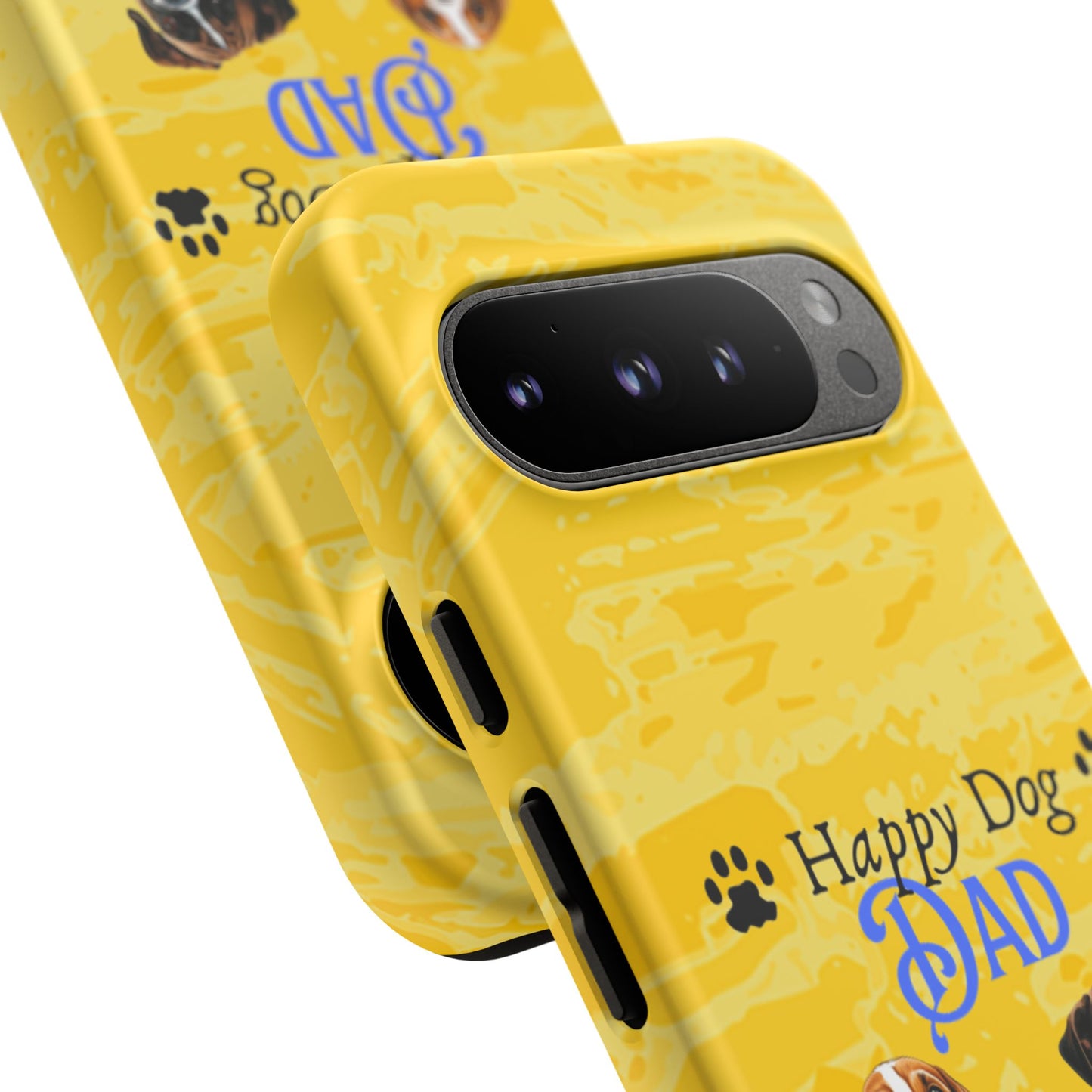 Happy Dog Dad - Personalized - Whimsical Phone Cases - Father's Day