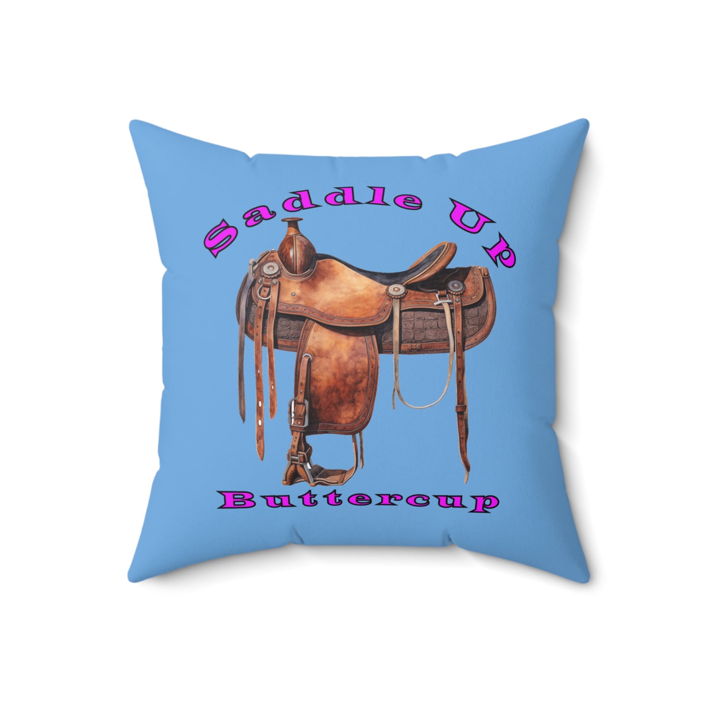 Saddle Up - Faux Suede Square Pillow