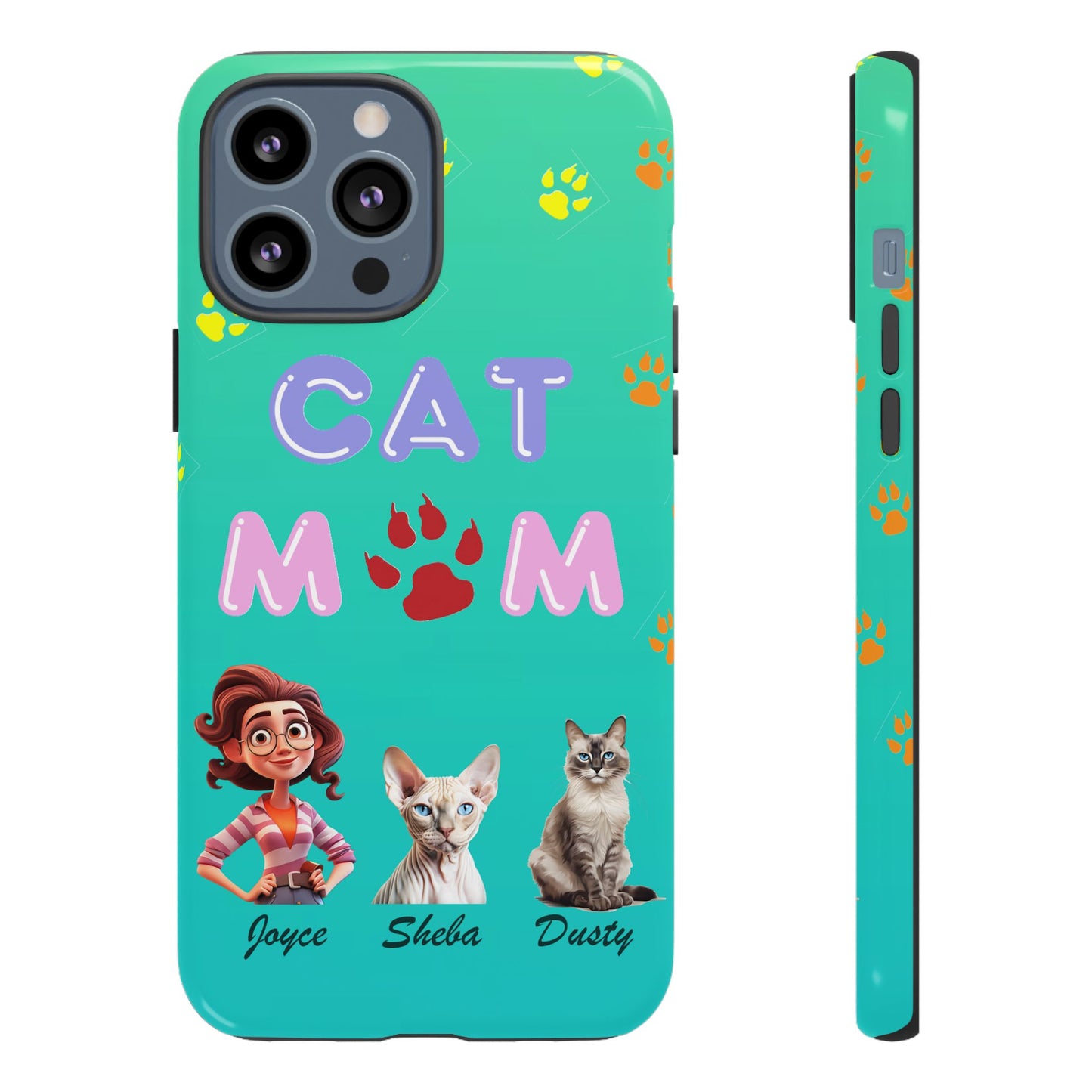 Cat Mom - Tough Cases - Mother's Day - Whimsical