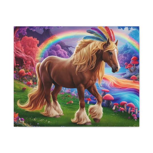 Colorful Horse - Canvas Stretched, 0.75"