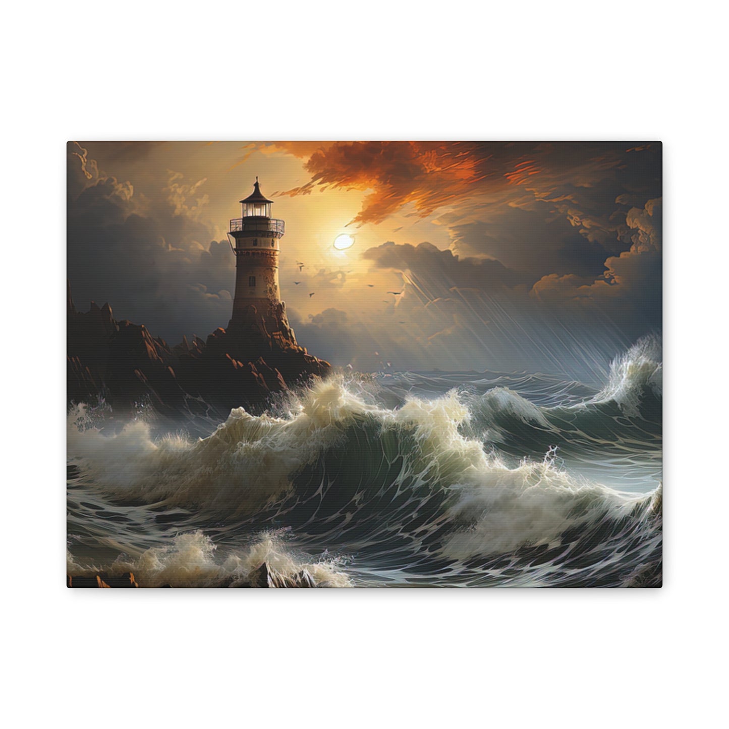 Light House - Canvas Stretched, 0.75"