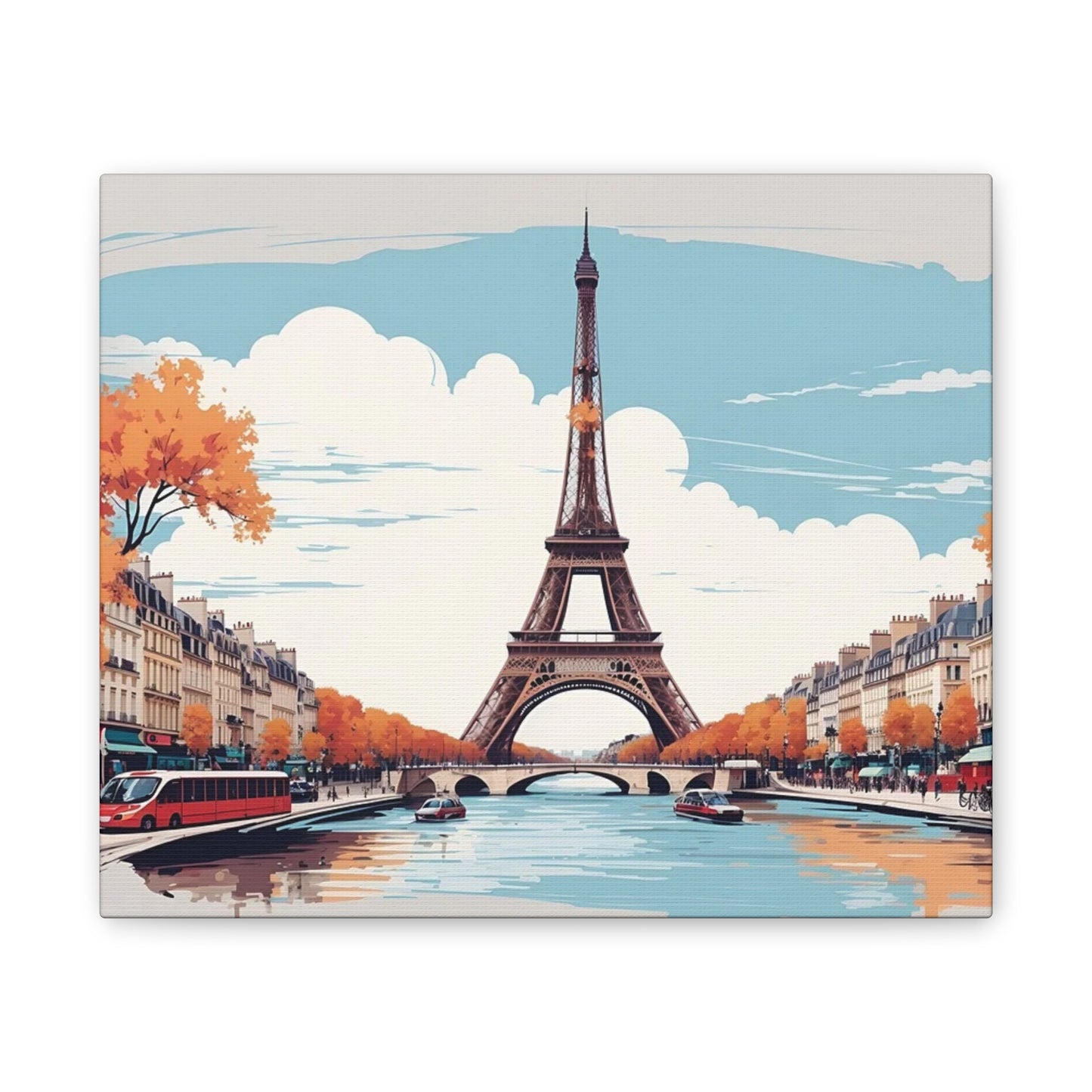 Eiffel Tower - Canvas Stretched, 0.75"