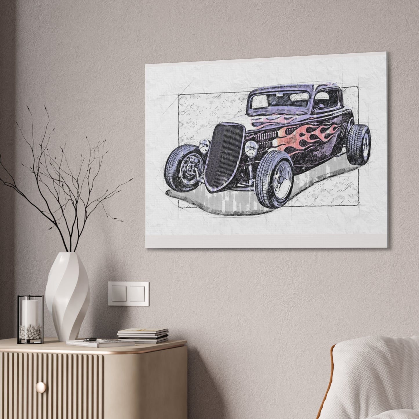 Hot Rod 1 - Canvas Stretched, 0.75" - Father's Day
