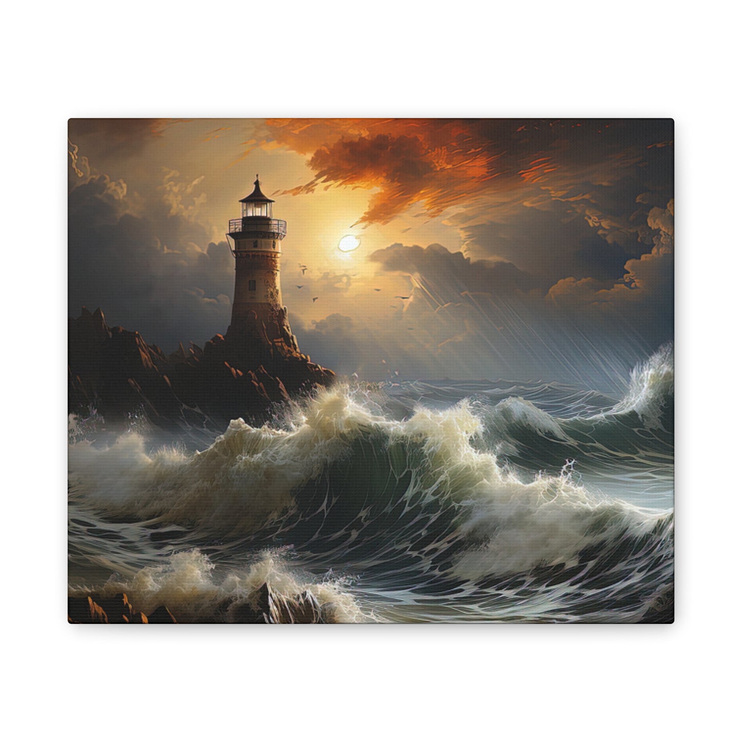 Light House - Canvas Stretched, 0.75"