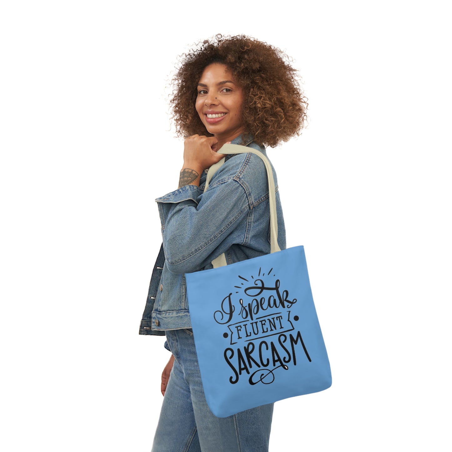 I Speak - Canvas Tote Bag, 5-Color Straps