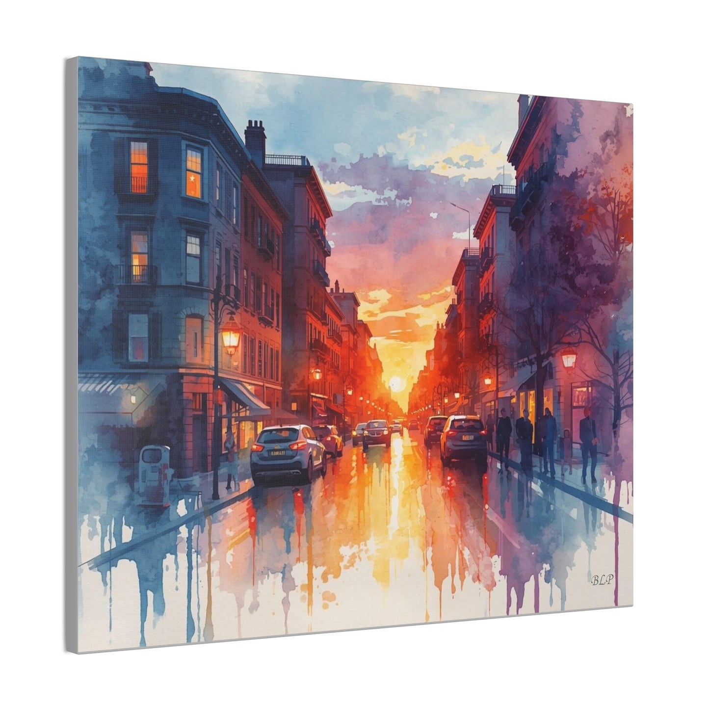 City Street - Canvas Stretched, 0.75" - 2026 Wall Art - Places