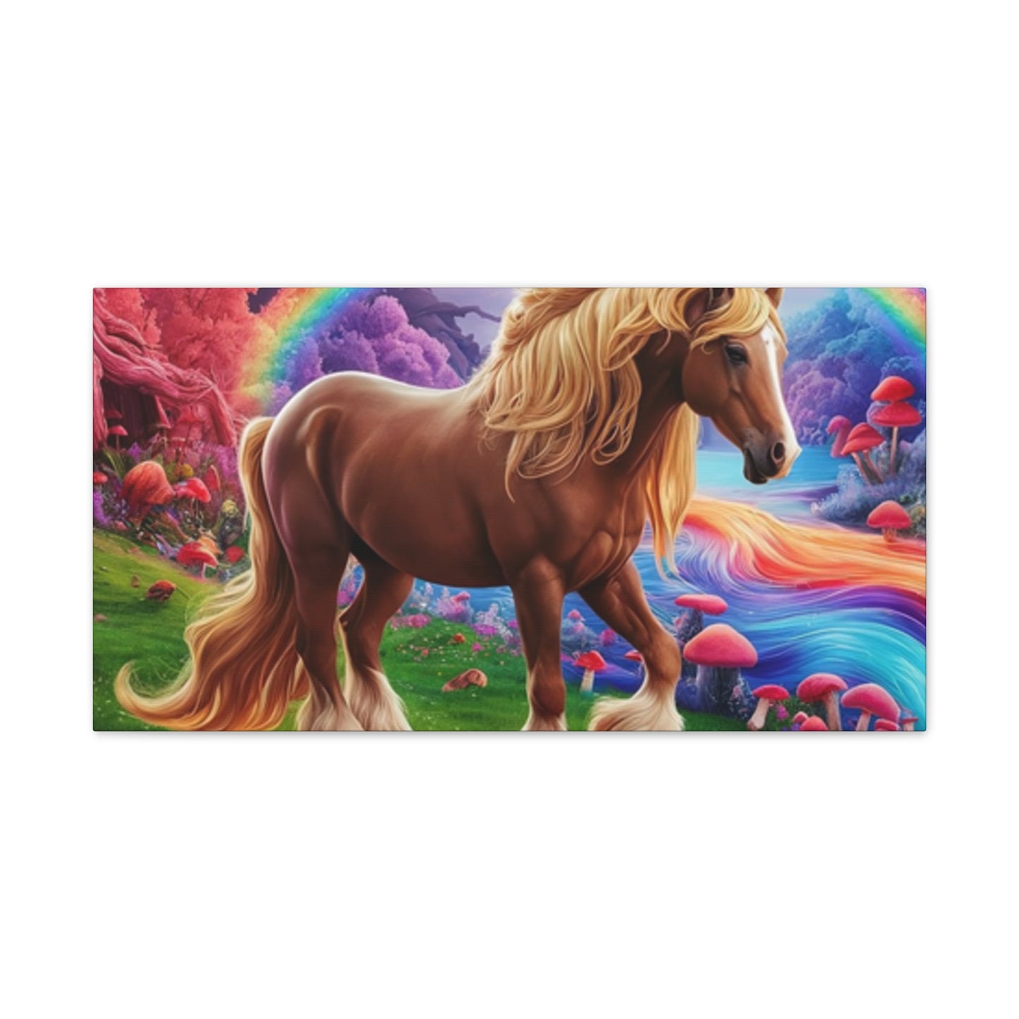 Colorful Horse - Canvas Stretched, 0.75"