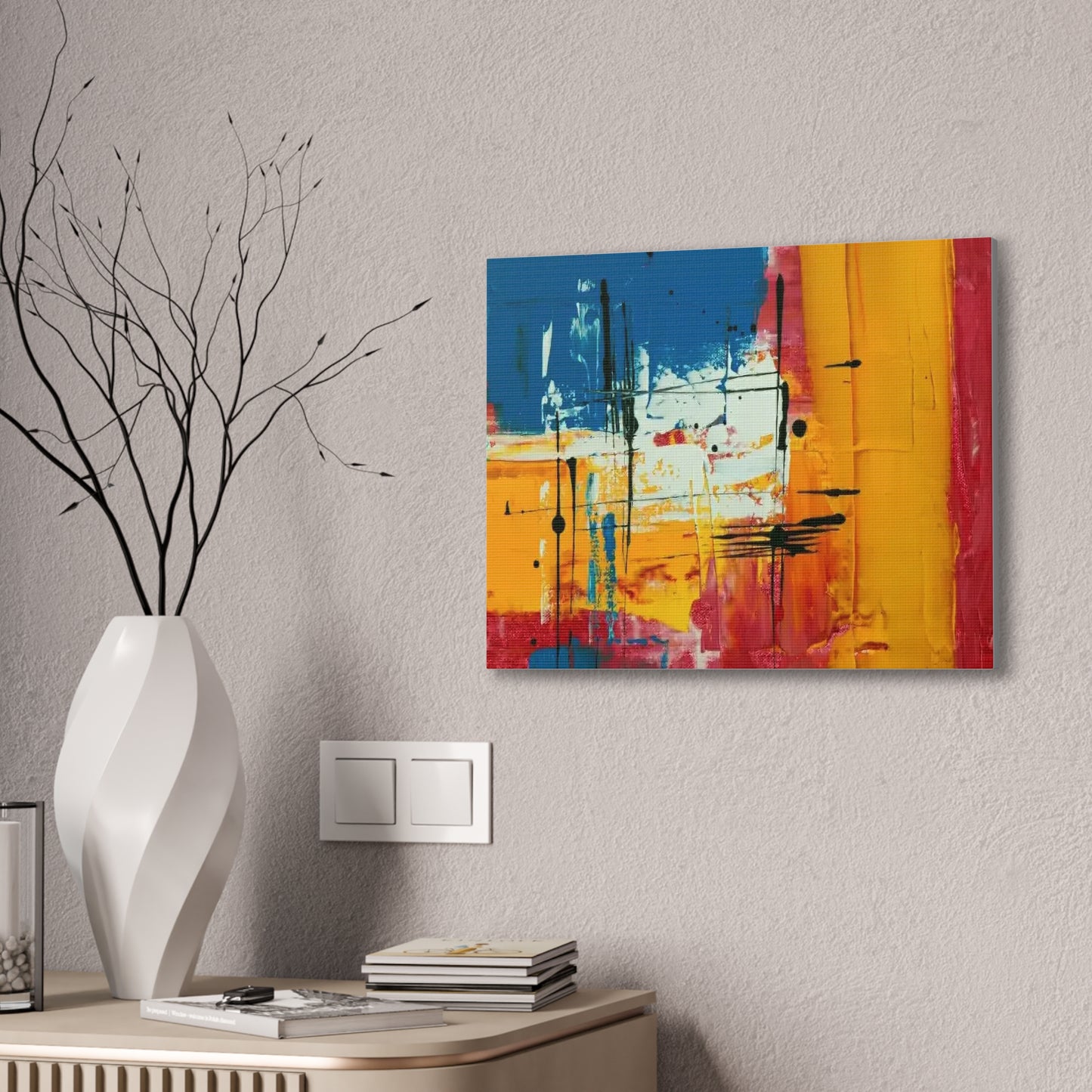 Abstract - Canvas Stretched, 0.75" - Wall Art 2026  - Creative