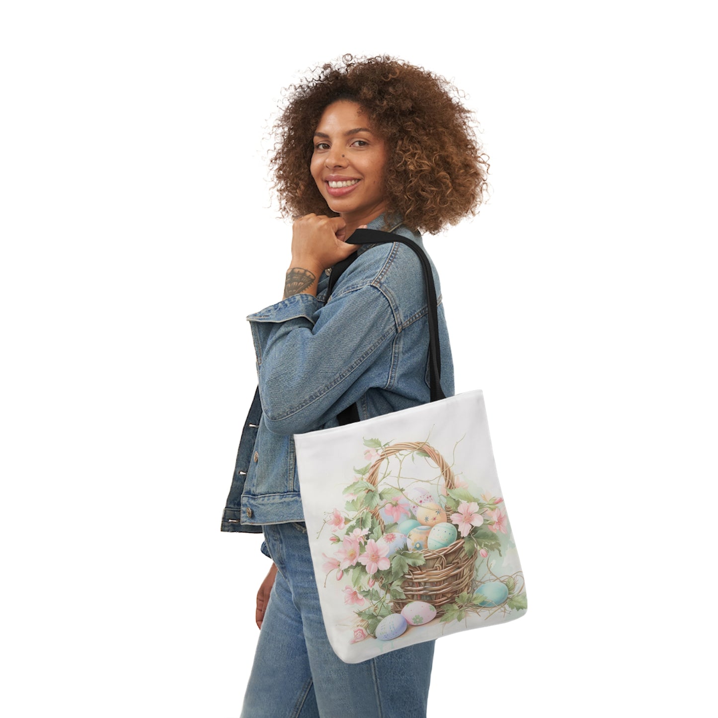 Easter - Canvas Tote Bag, 5-Color Straps - Easter