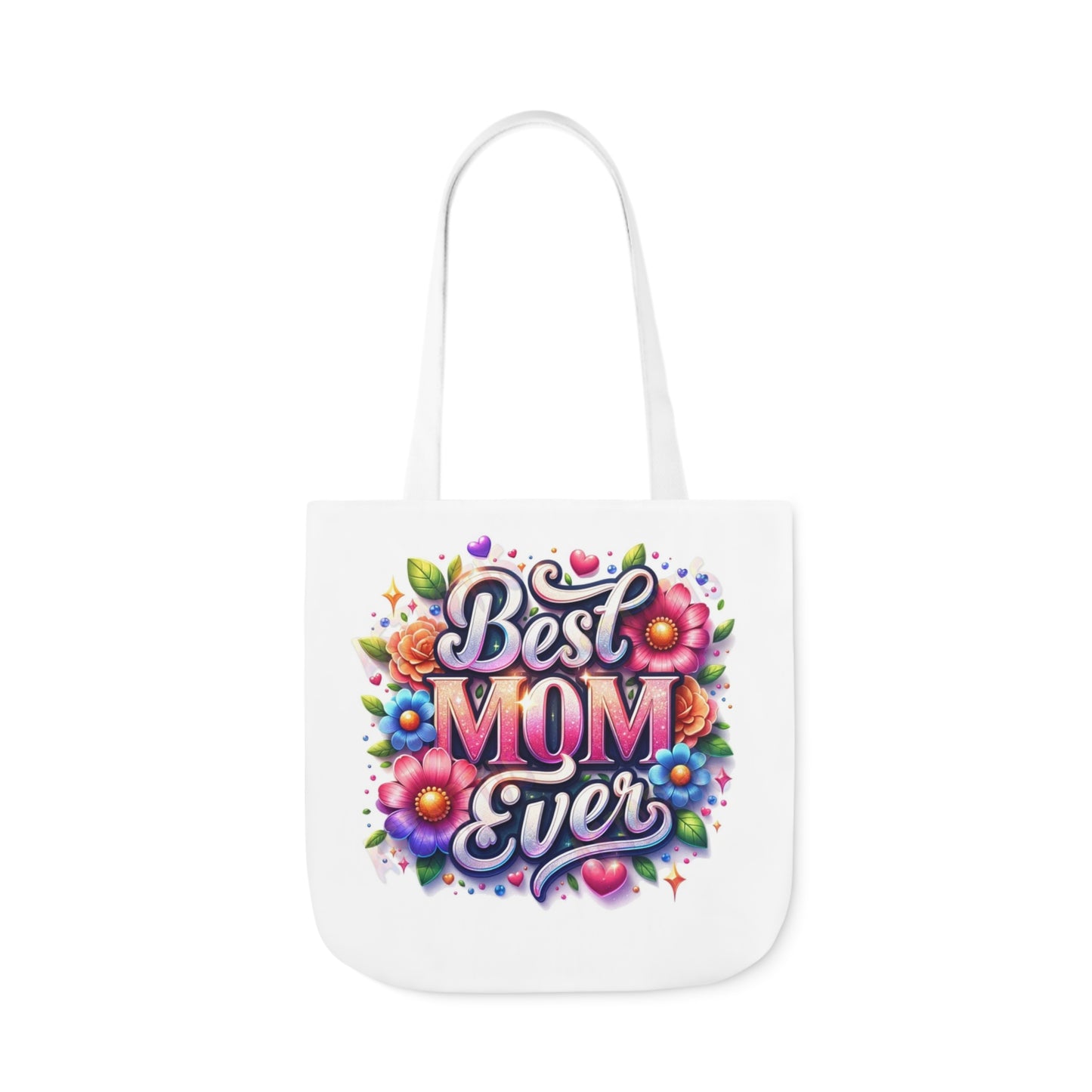 Best Mom Ever - Canvas Tote Bag, 5-Color Straps -  Mother's Day