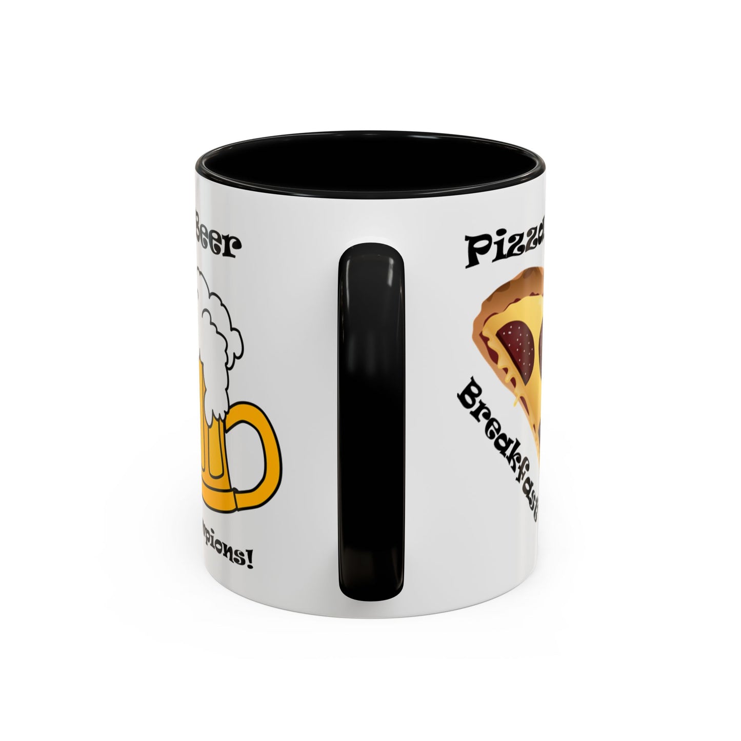 Pizza and Beer - Accent Coffee Mug (11, 15oz)