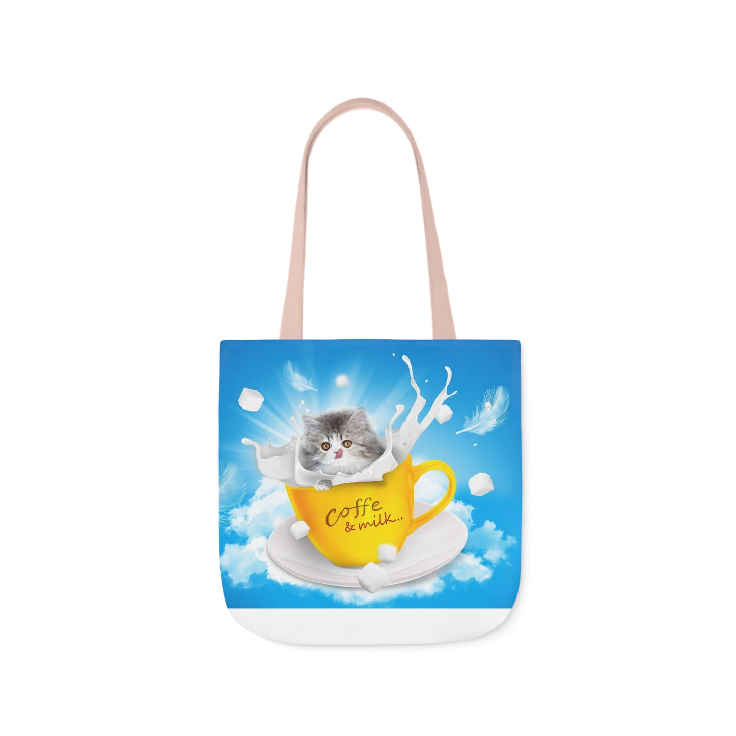 Milk - Canvas Tote Bag, 5-Color Straps