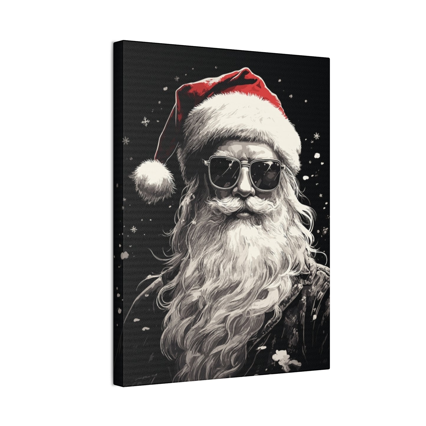 Hip Santa - Canvas Stretched, 0.75" - Christmas