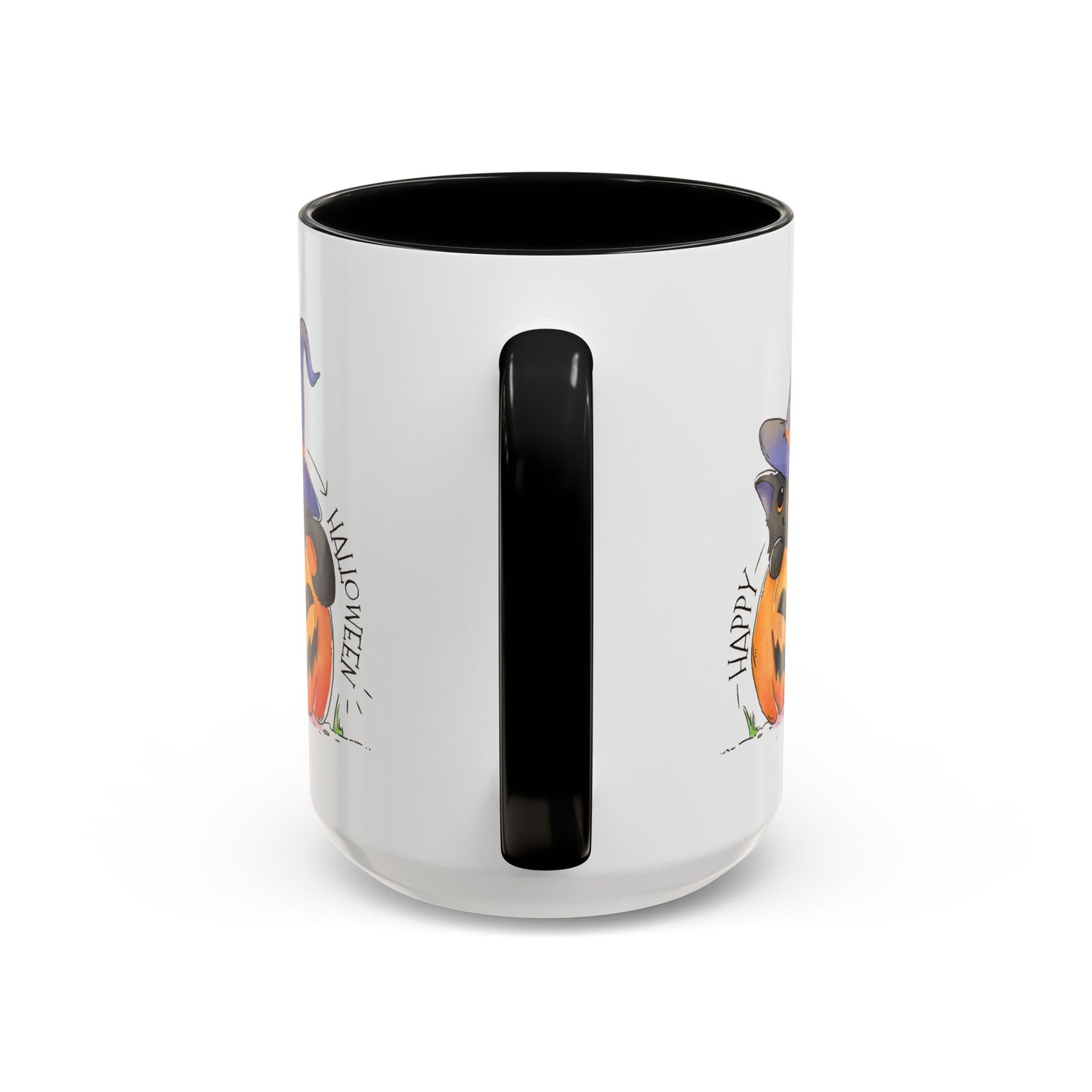 Happy Halloween - Accent Coffee Mug (11, 15oz) - Halloween