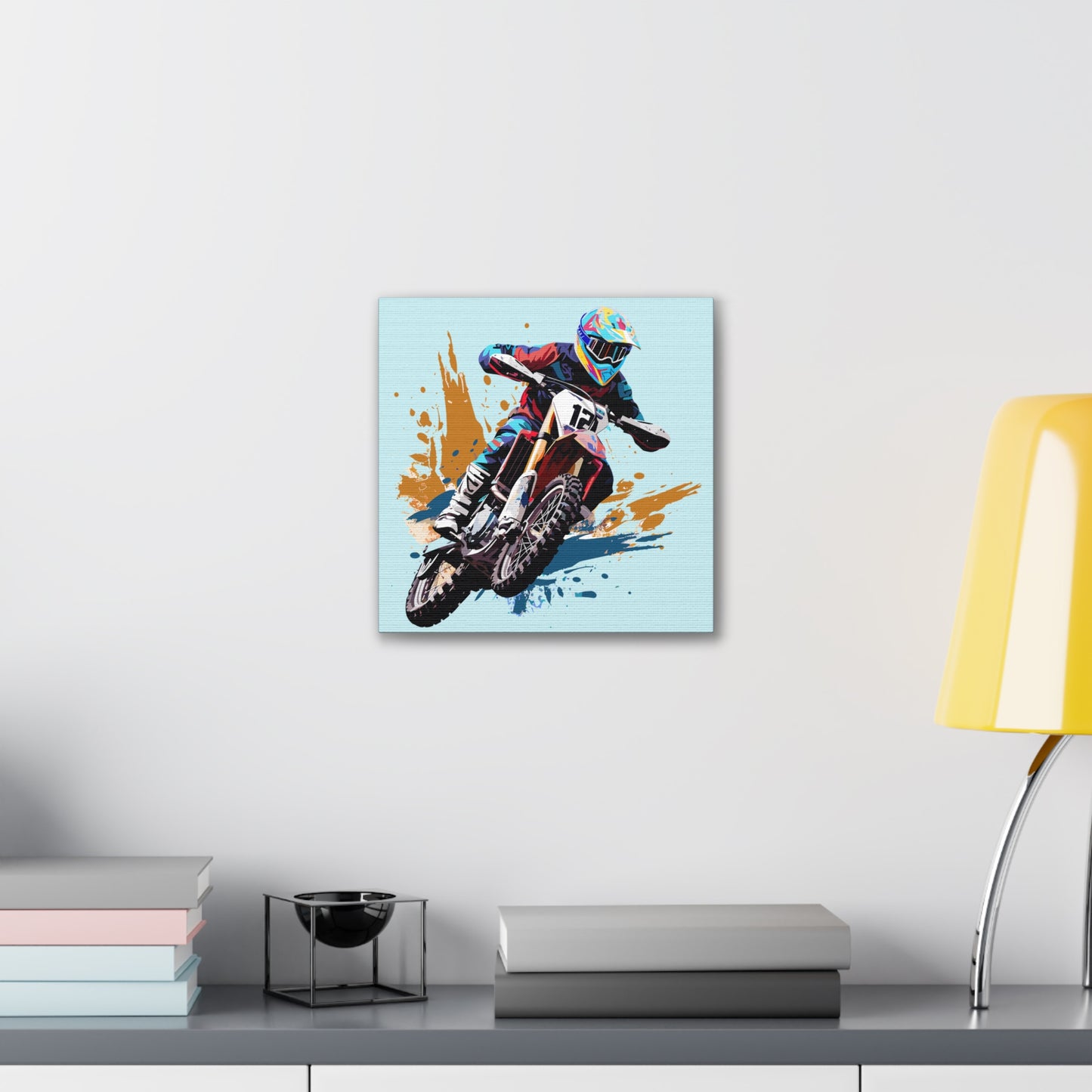 Moto Cross - Canvas Stretched, 0.75" - 2026 Wall Art - Sports