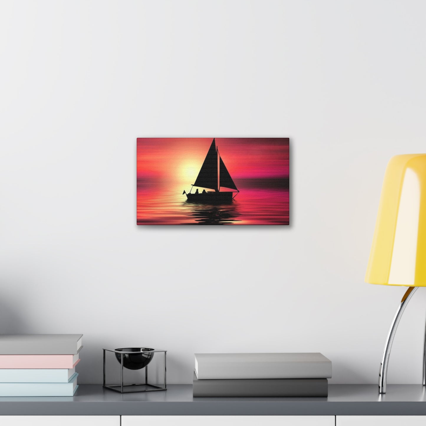 Sailing at Sunset - Canvas Stretched, 0.75"