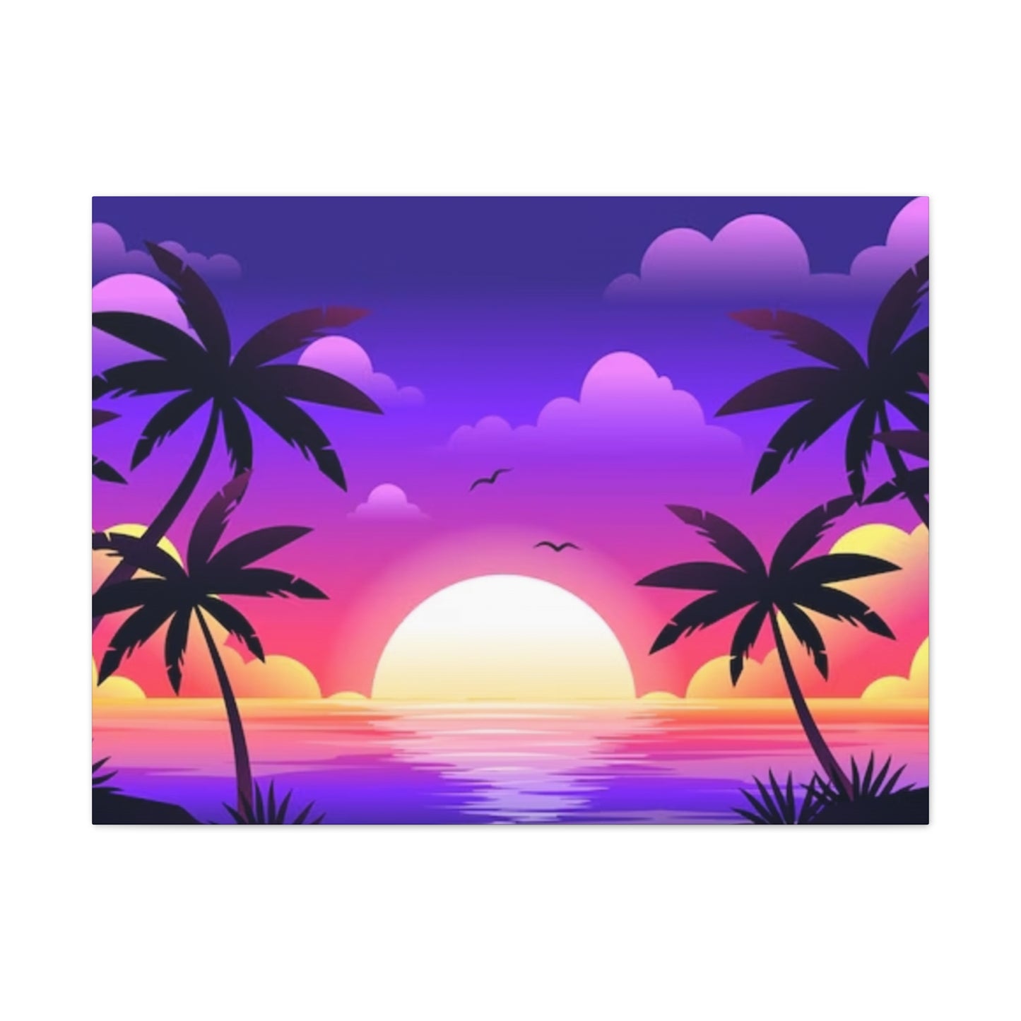 Island Sunset - Canvas Stretched, 0.75"