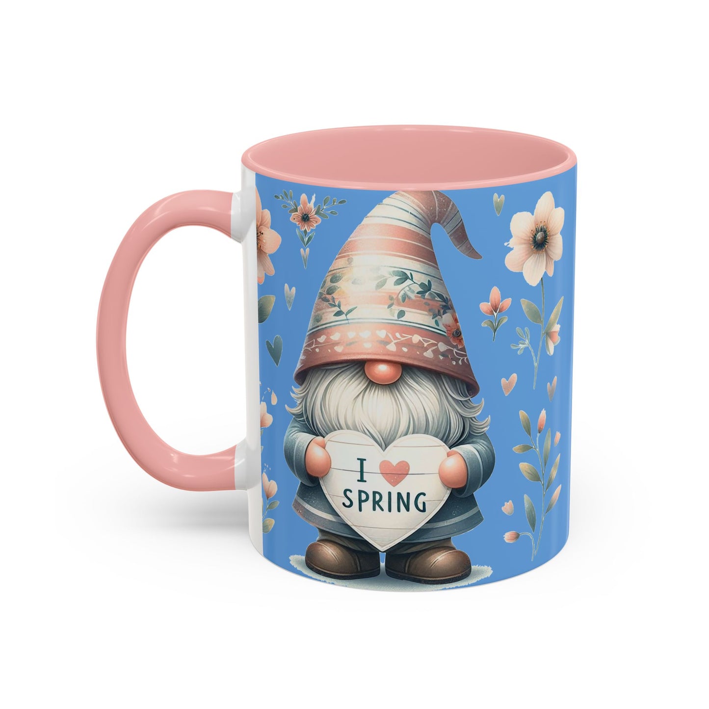 I Love Spring - Accent Coffee Mug (11, 15oz)