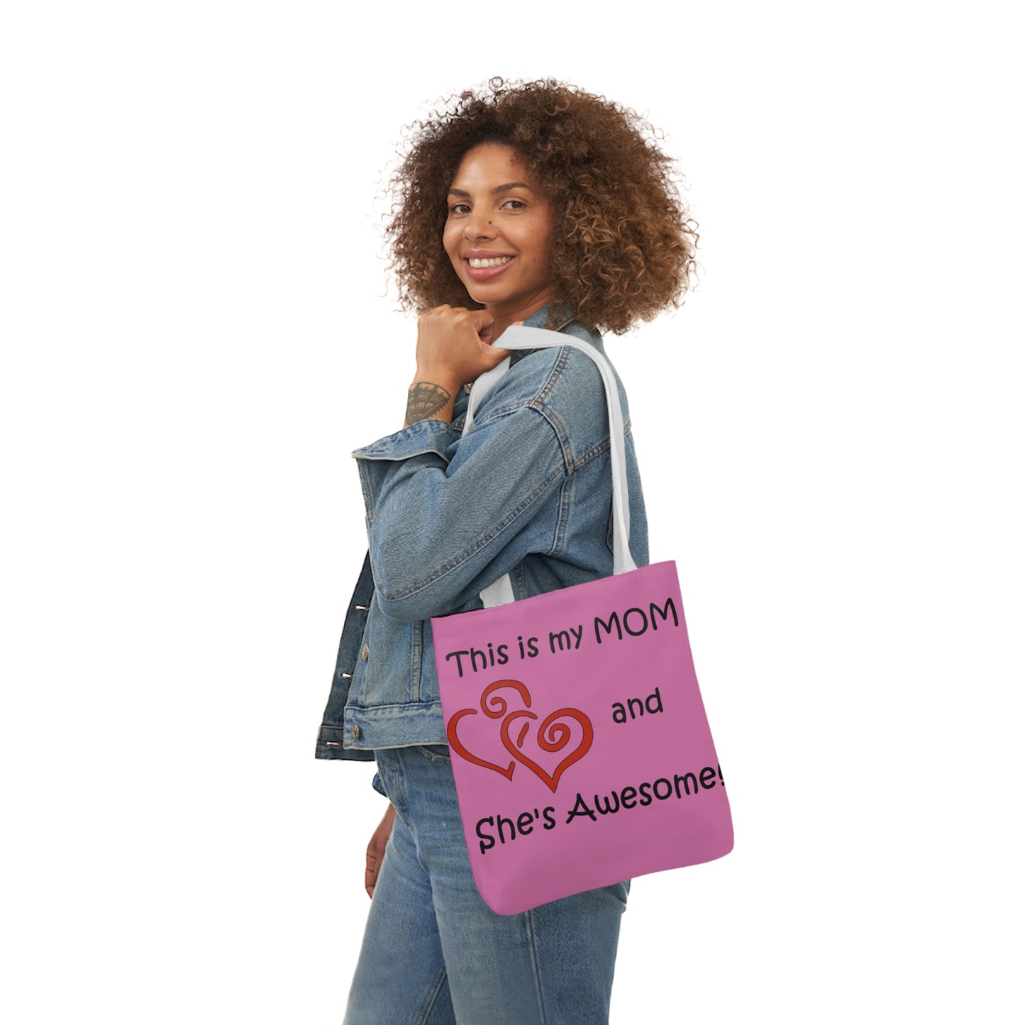 This is My Mom - Canvas Tote Bag, 5-Color Straps  Mother's Day