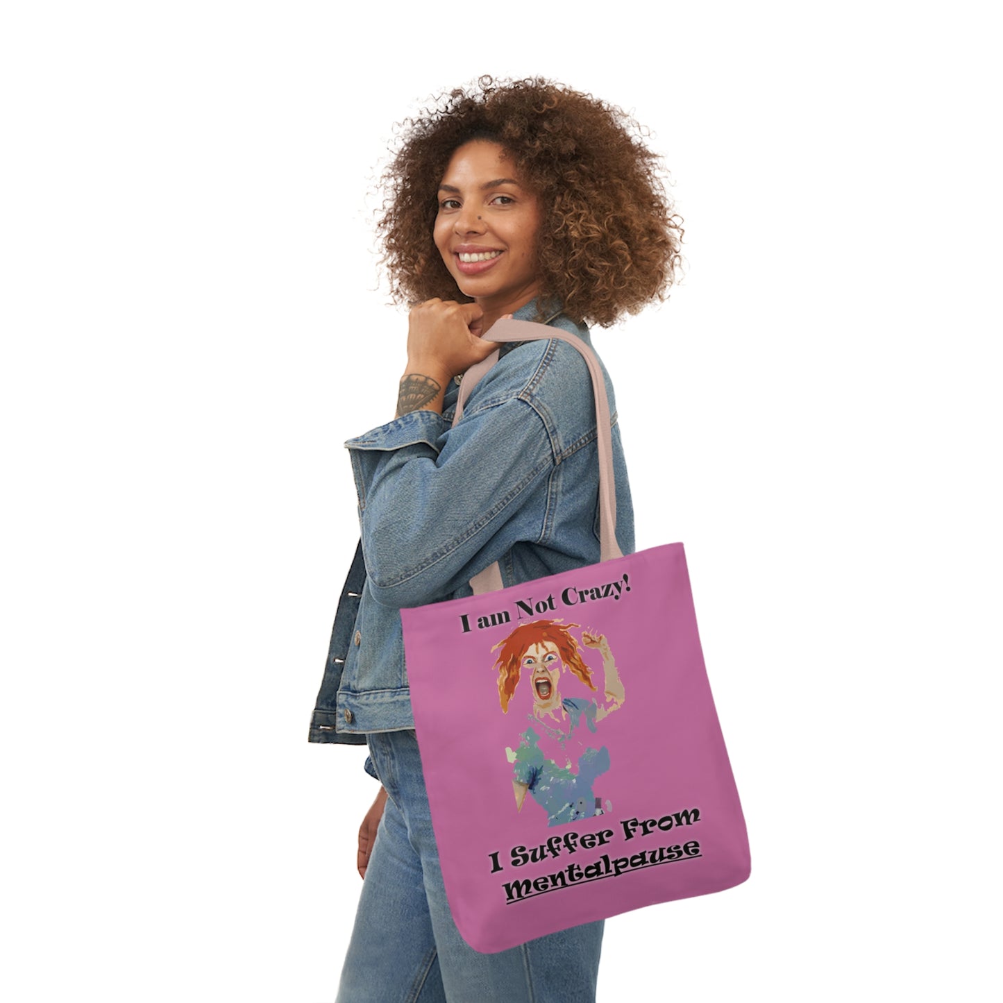 I am not Crazy - Canvas Tote Bag, 5-Color Straps