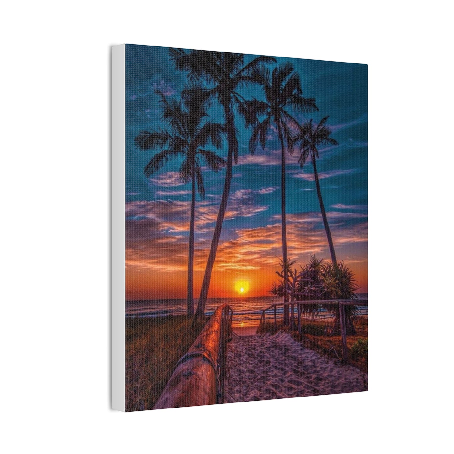 Sunset Palms - Canvas Stretched, 0.75"