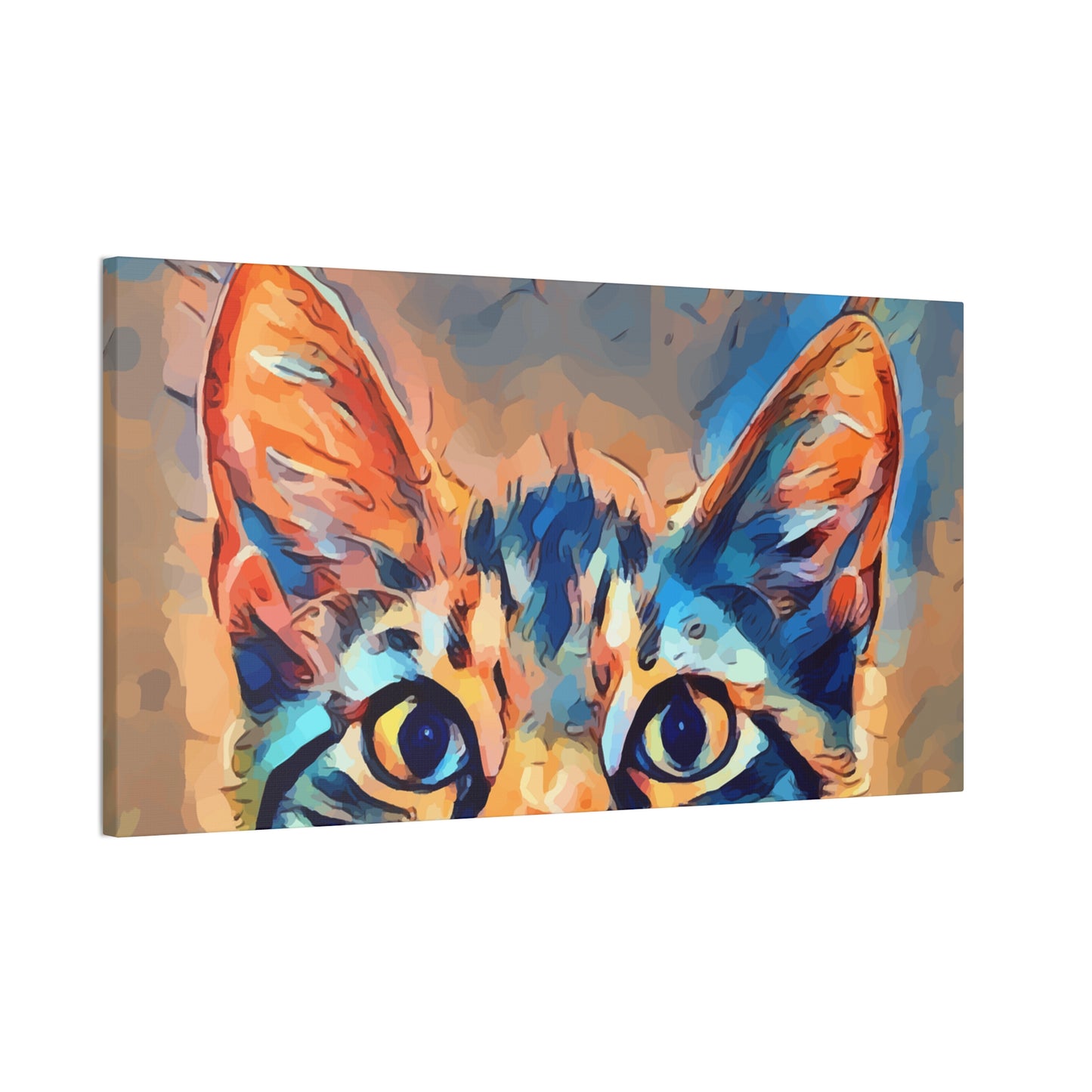 Spying Kitty - Canvas Stretched, 0.75"