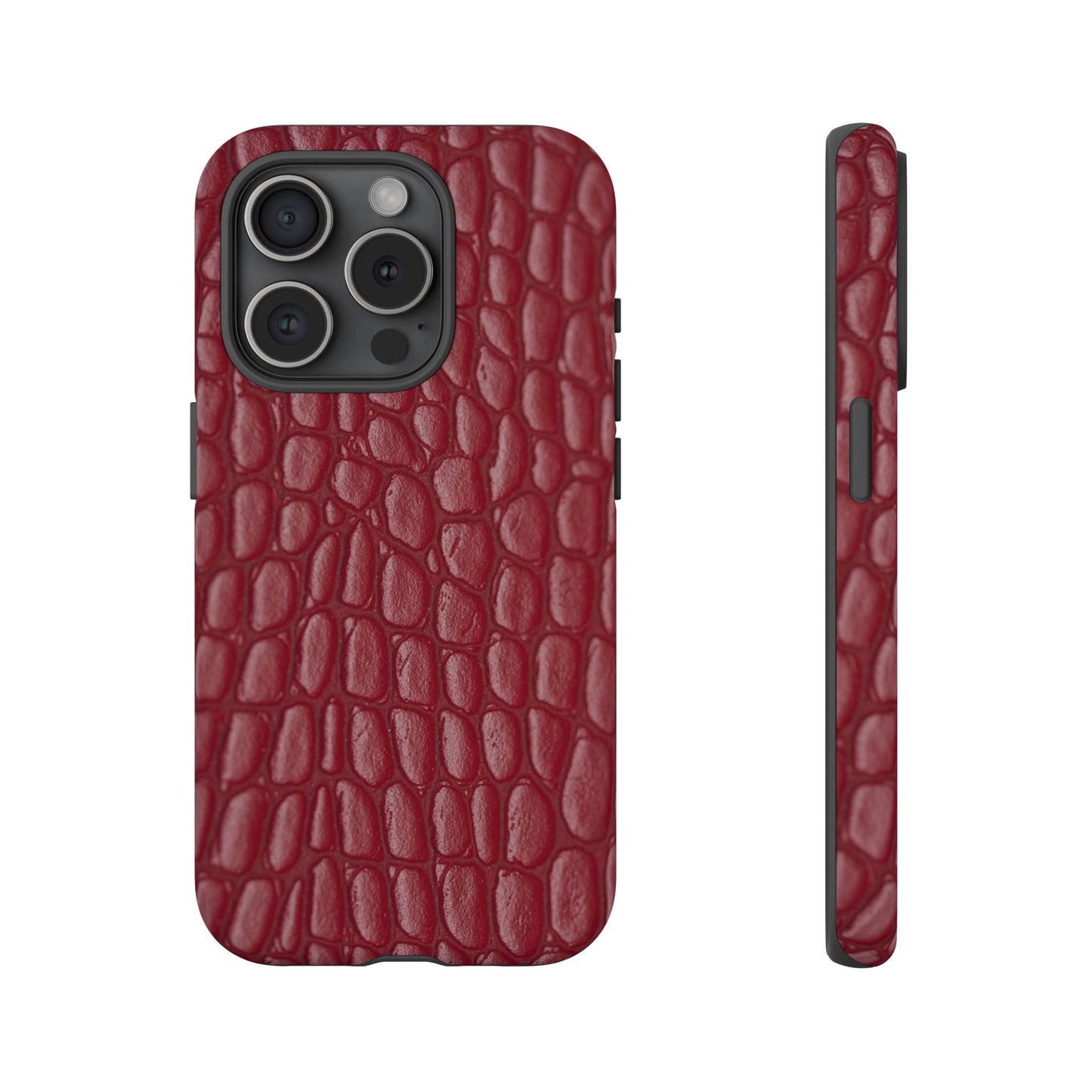 Red Leather - Tough Cases - Whimsical Phone Cases