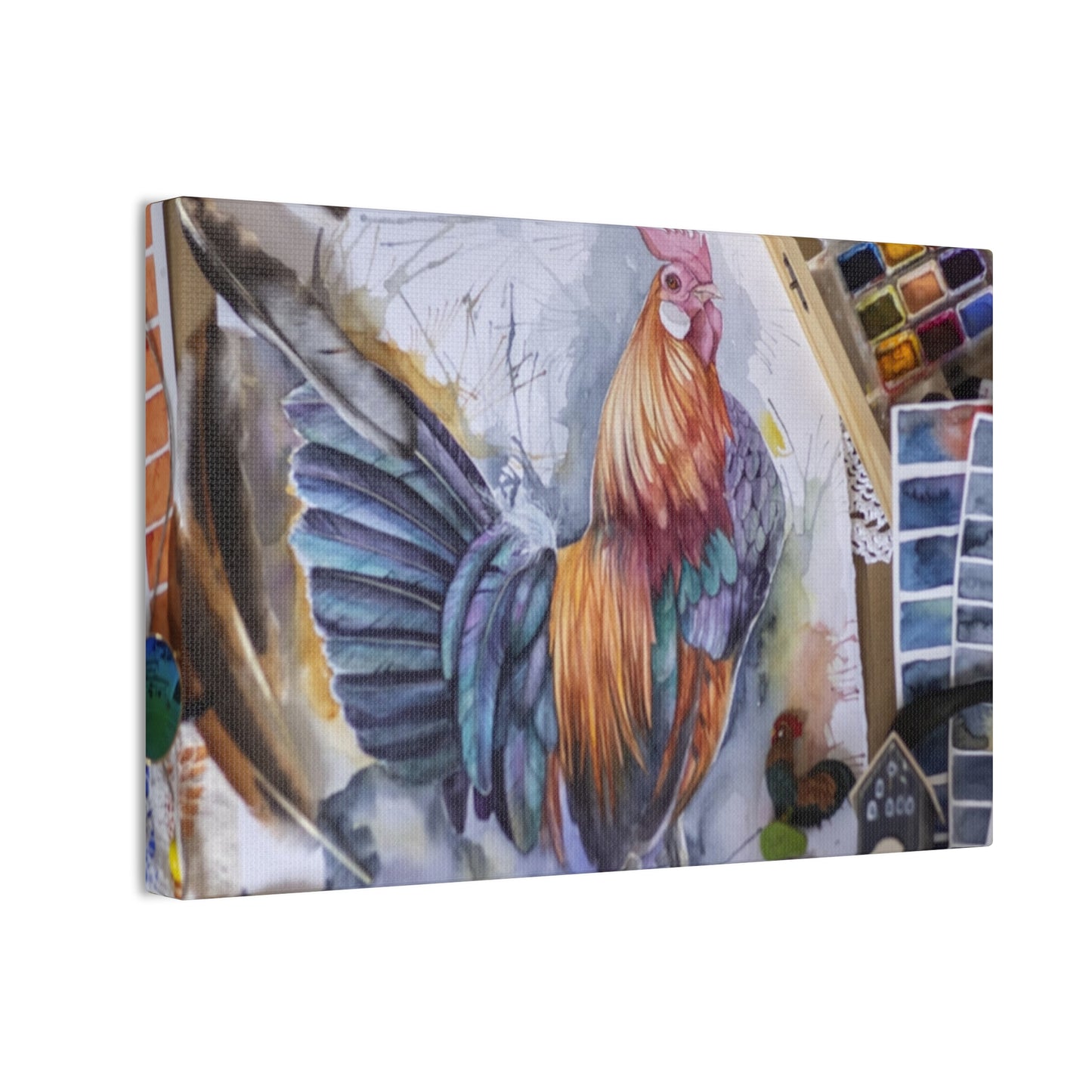 Rooster Art - Canvas Stretched, 0.75"