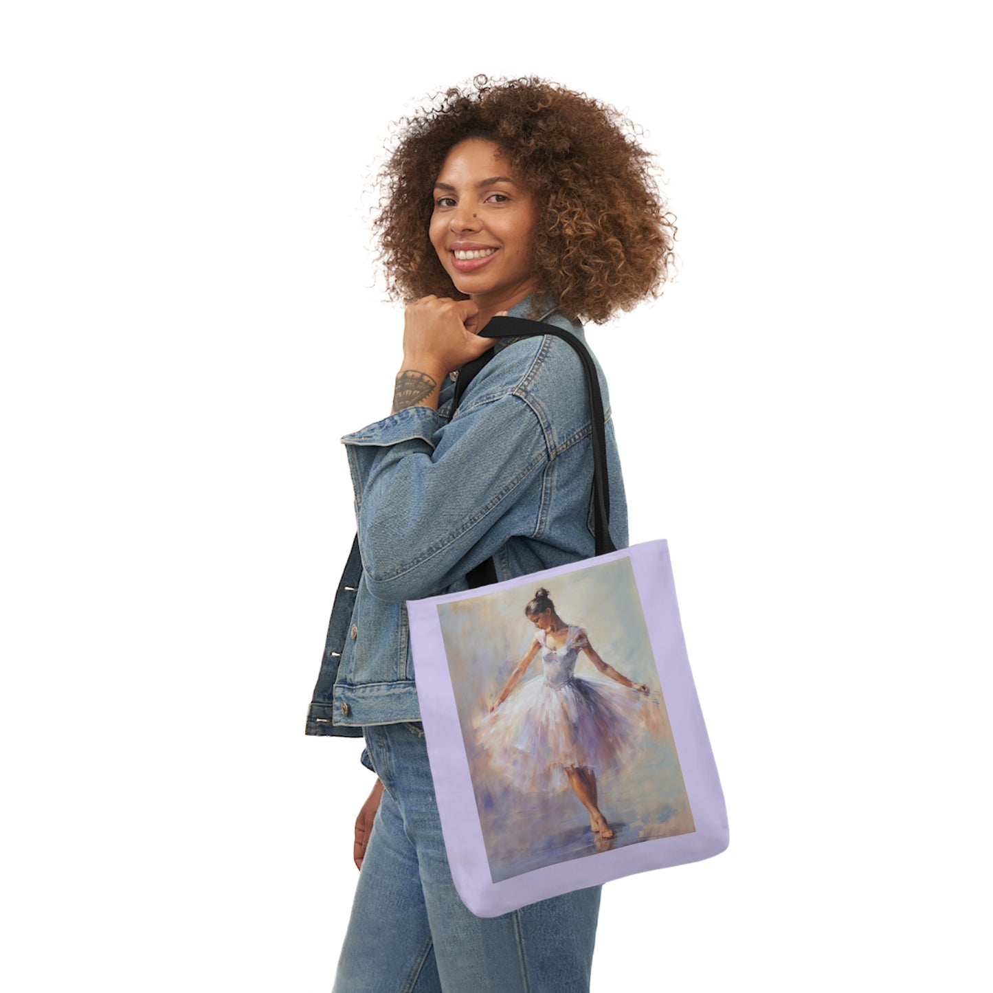 Dancer - Canvas Tote Bag, 5-Color Straps