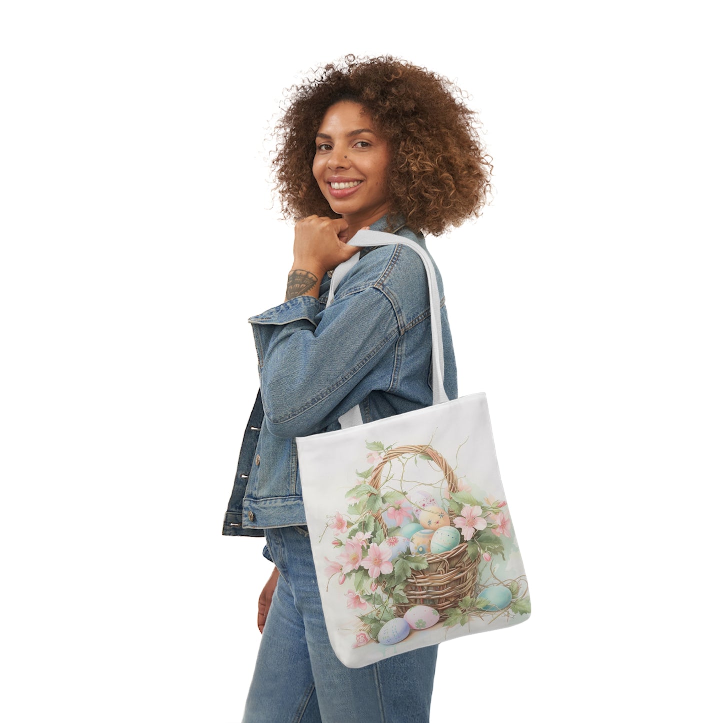 Easter - Canvas Tote Bag, 5-Color Straps - Easter