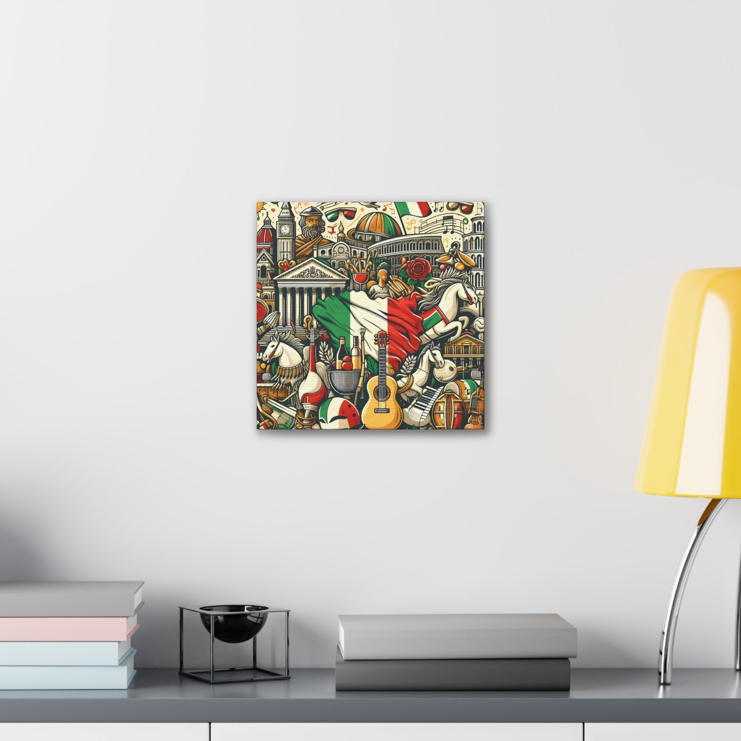 Italian Mural - Canvas Stretched, 0.75"