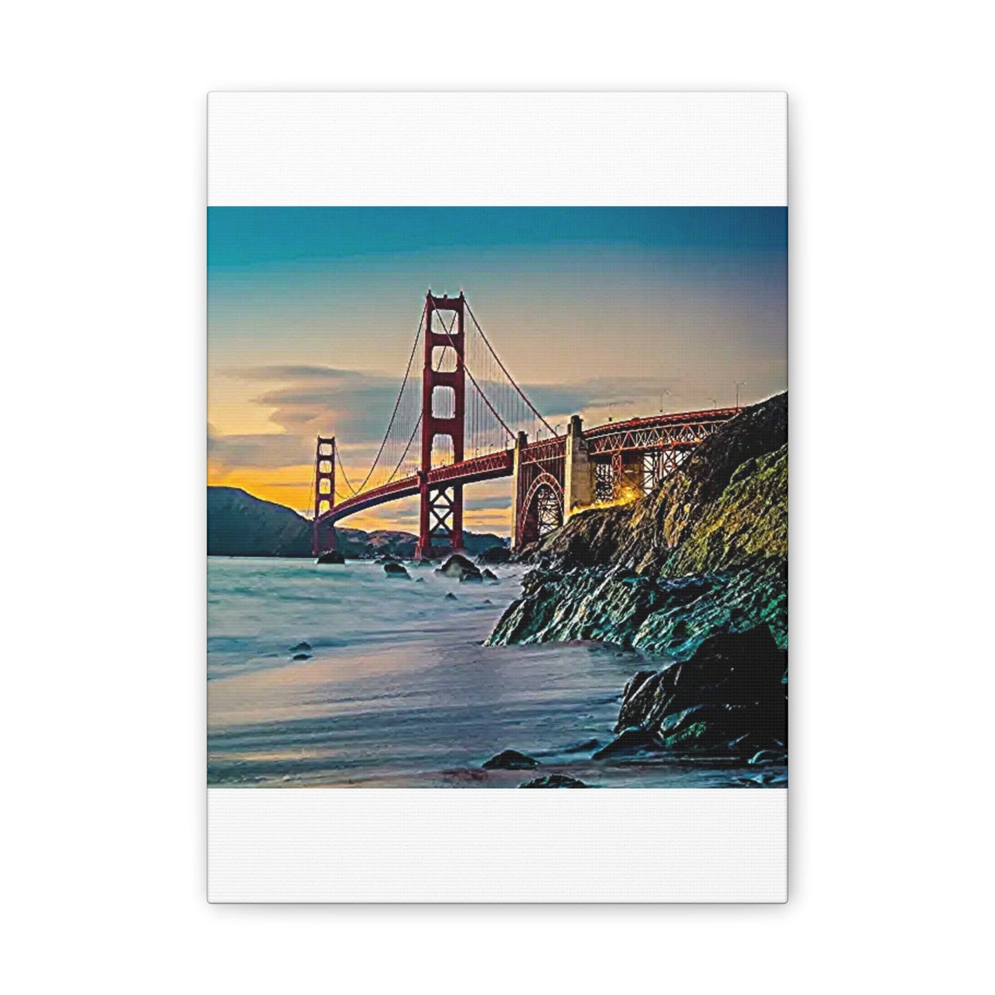 Golden Gate - Canvas Stretched, 0.75"