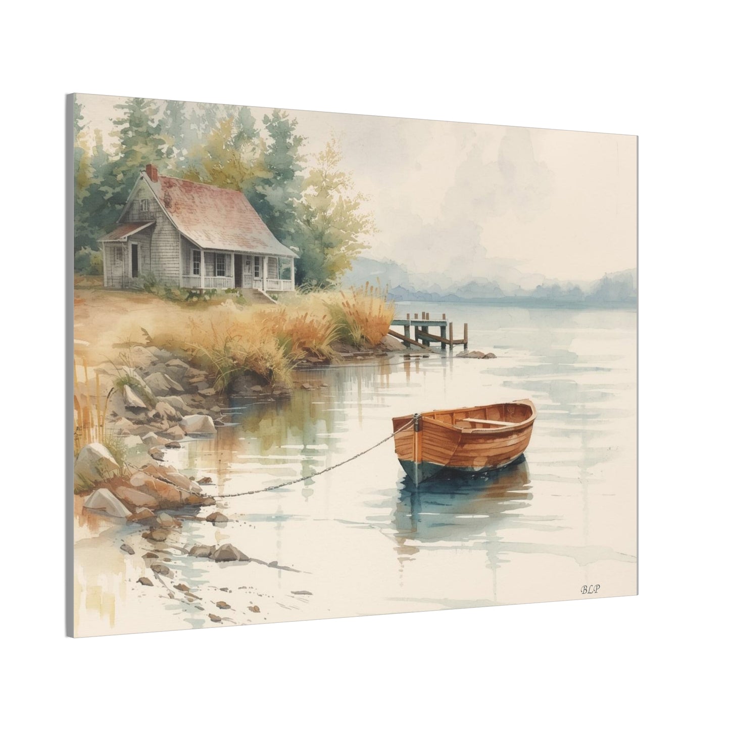 Cabin on the Lake II - Canvas Stretched, 0.75" - 2026 Wall Art - Scenes