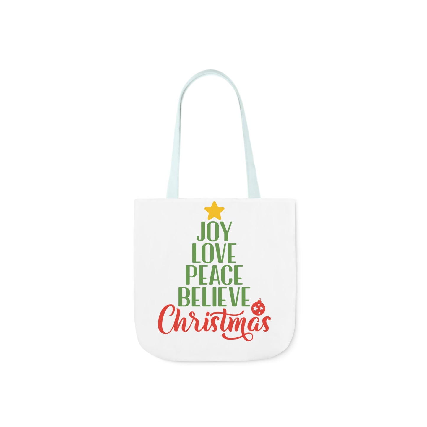 Love - Canvas Tote Bag, 5-Color Straps - Christmas