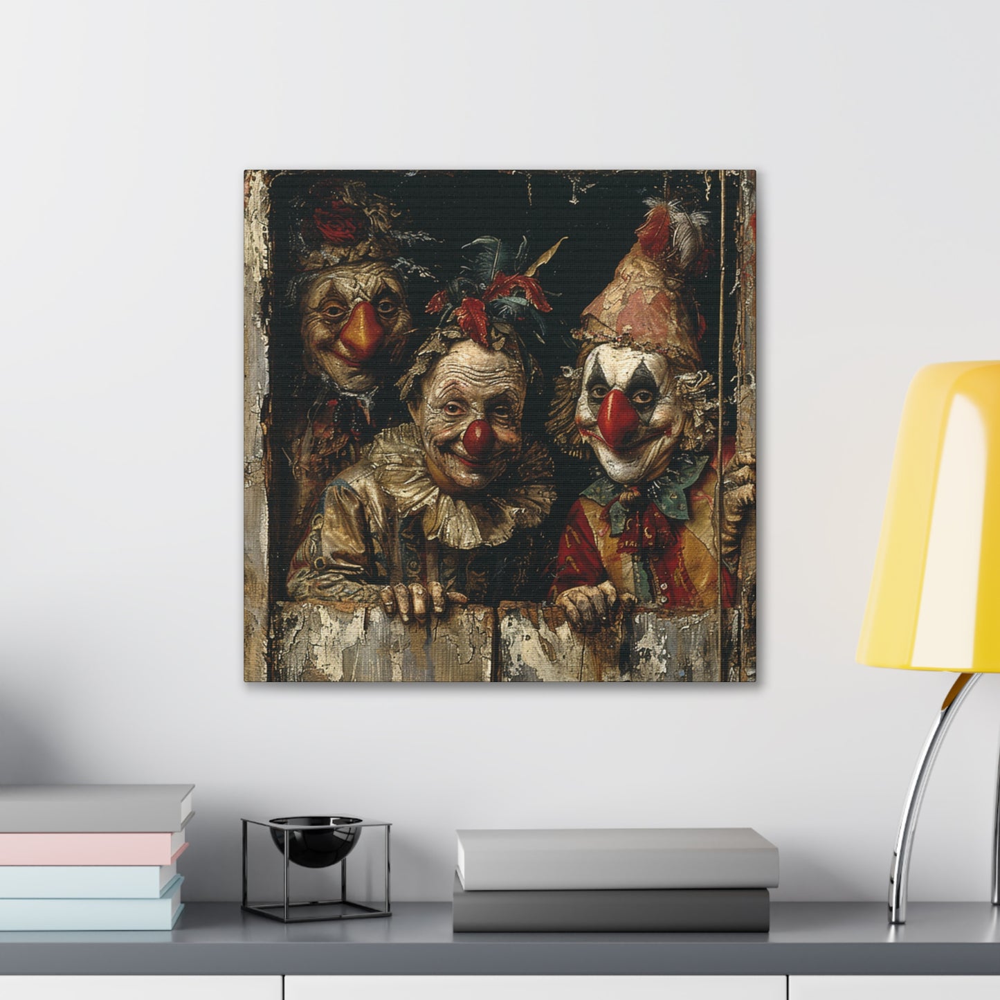 Clowns - Canvas Stretched, 0.75"