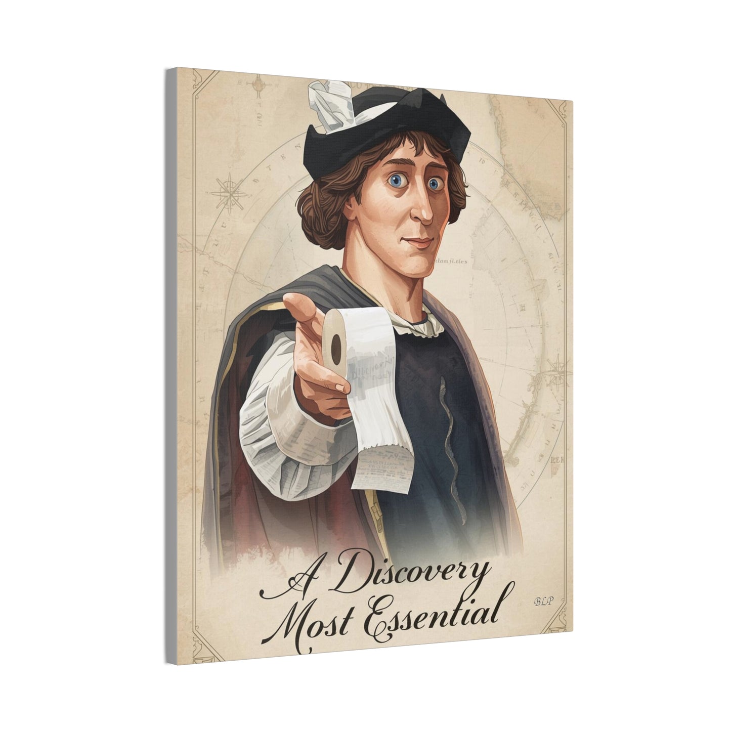 Columbus - Canvas Stretched, 0.75" - 2026 Wall Art - Bathroom Humor