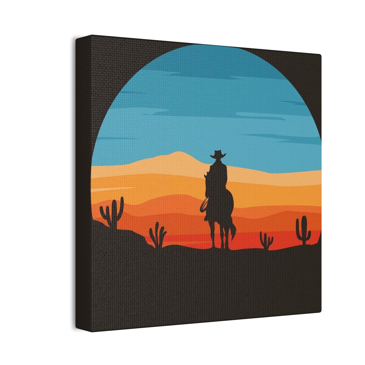 Cowboy on the Trail - Canvas Stretched, 0.75"