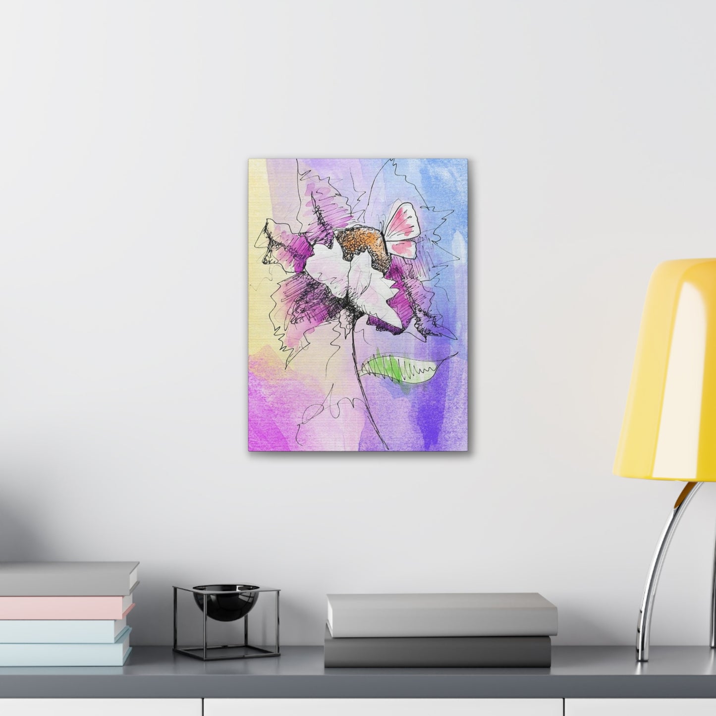 Abstract Flower - Canvas Stretched, 0.75"