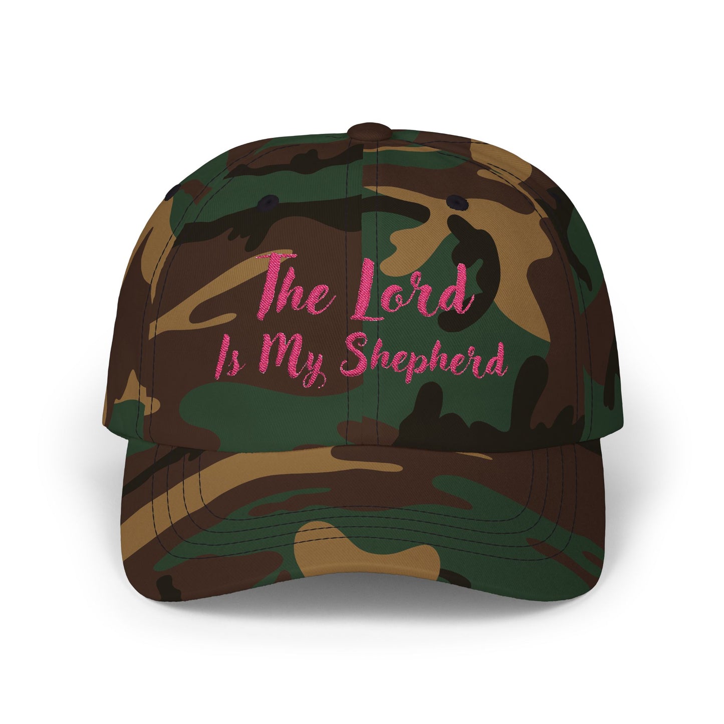 The Lord is My Shepherd in Pink- Embroidered - Classic Dad Baseball Cap - Easter - Mother's Day - Father's Day