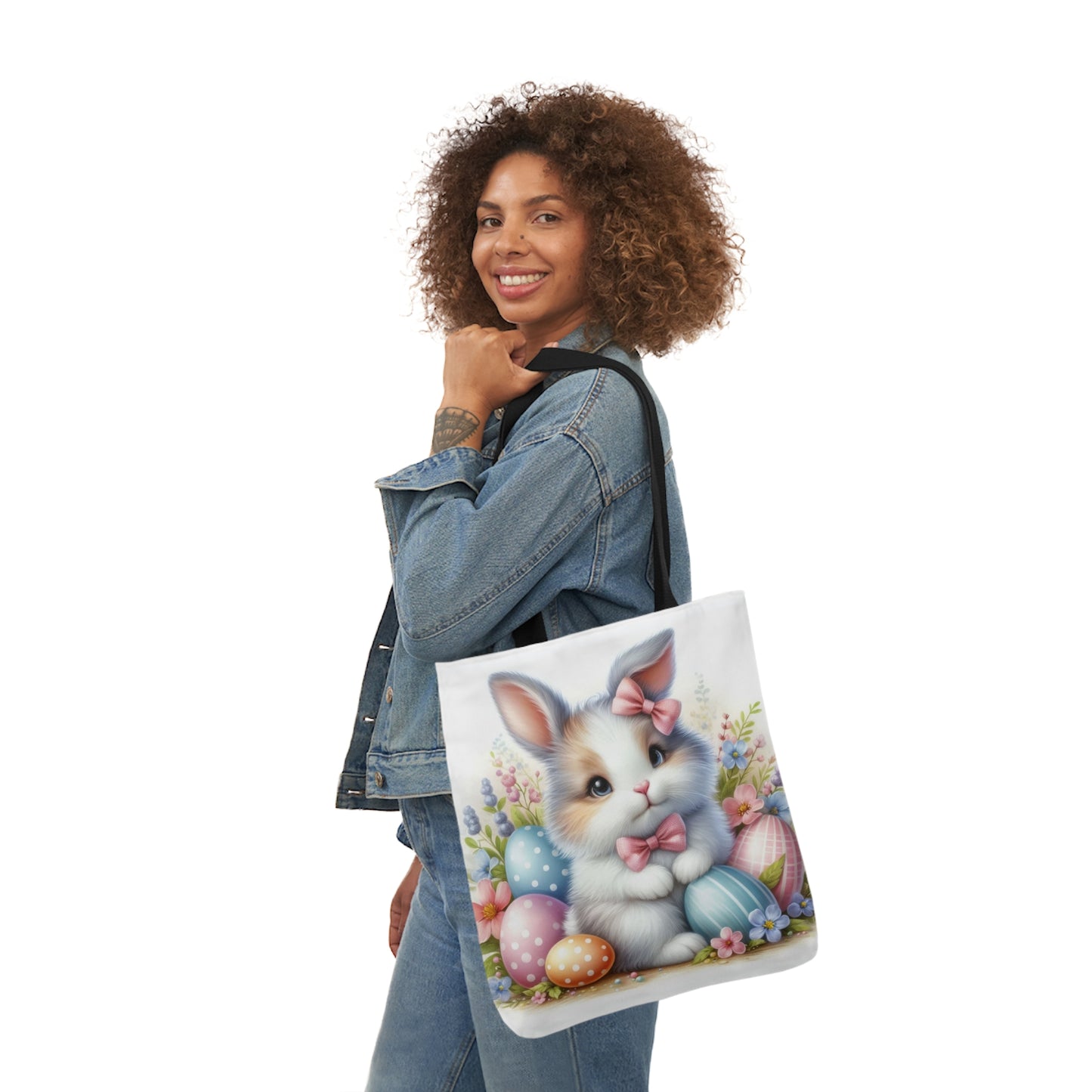 Easter - Canvas Tote Bag, 5-Color Straps -