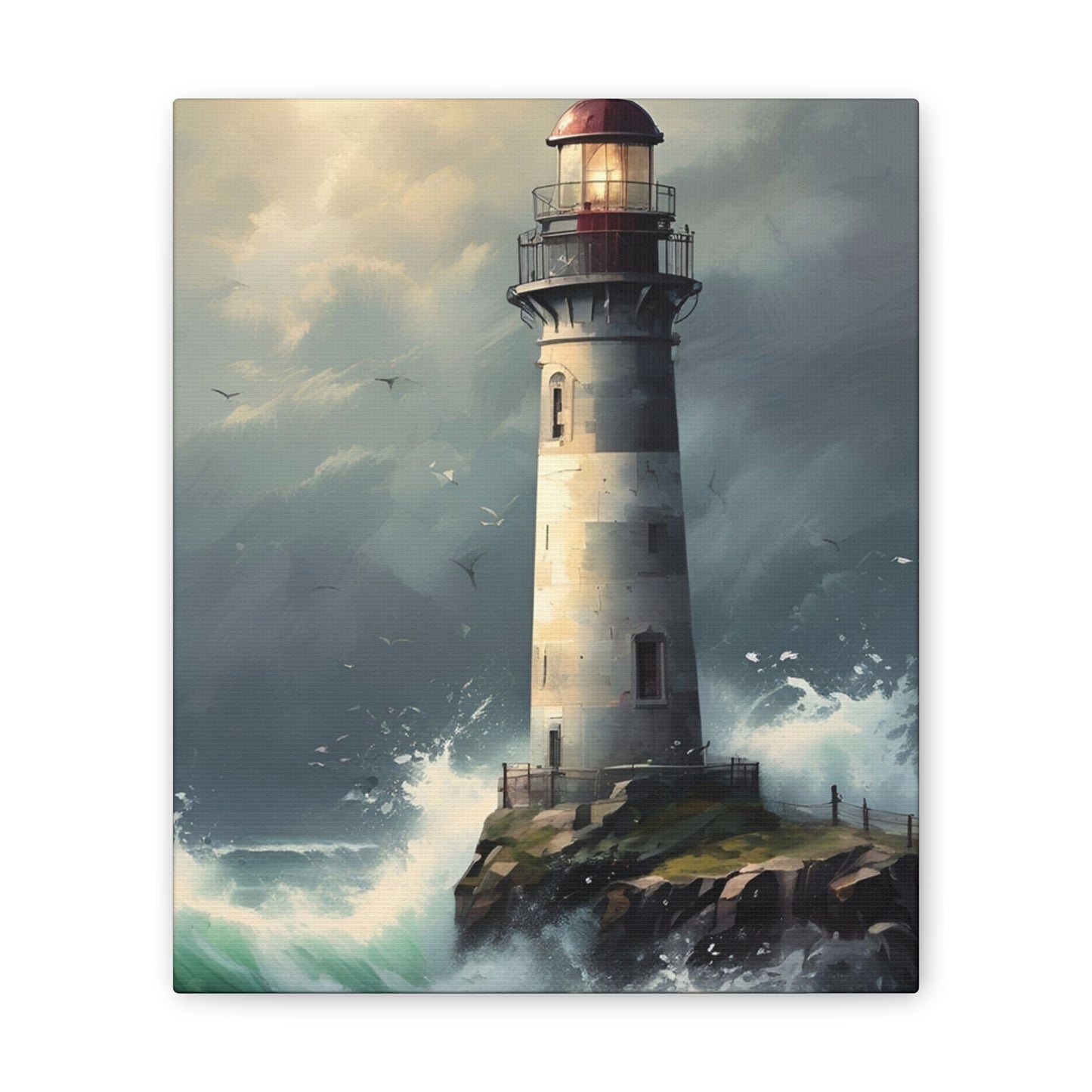 Light House - Canvas Stretched, 0.75"