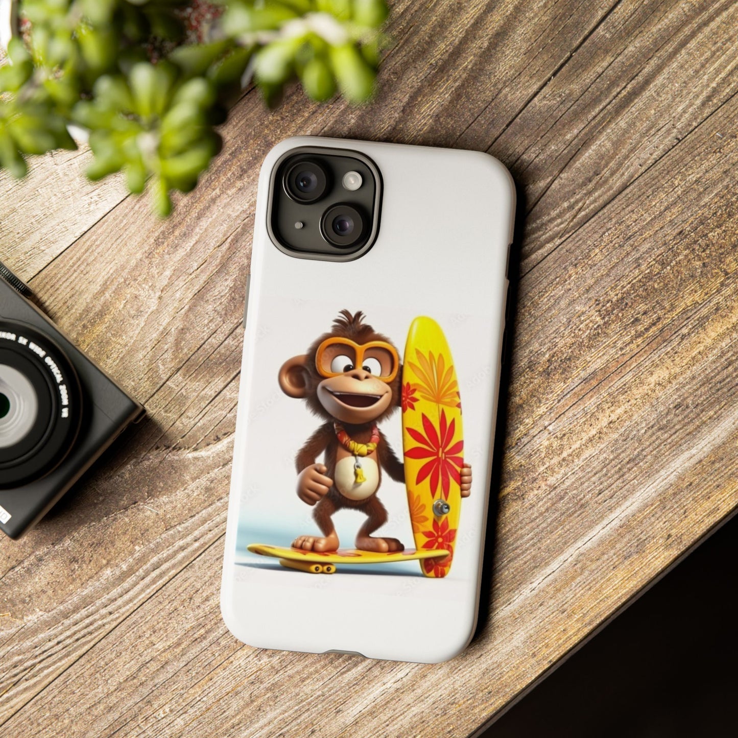 Surfer Monkey -Tough Whimsical Phone Cases