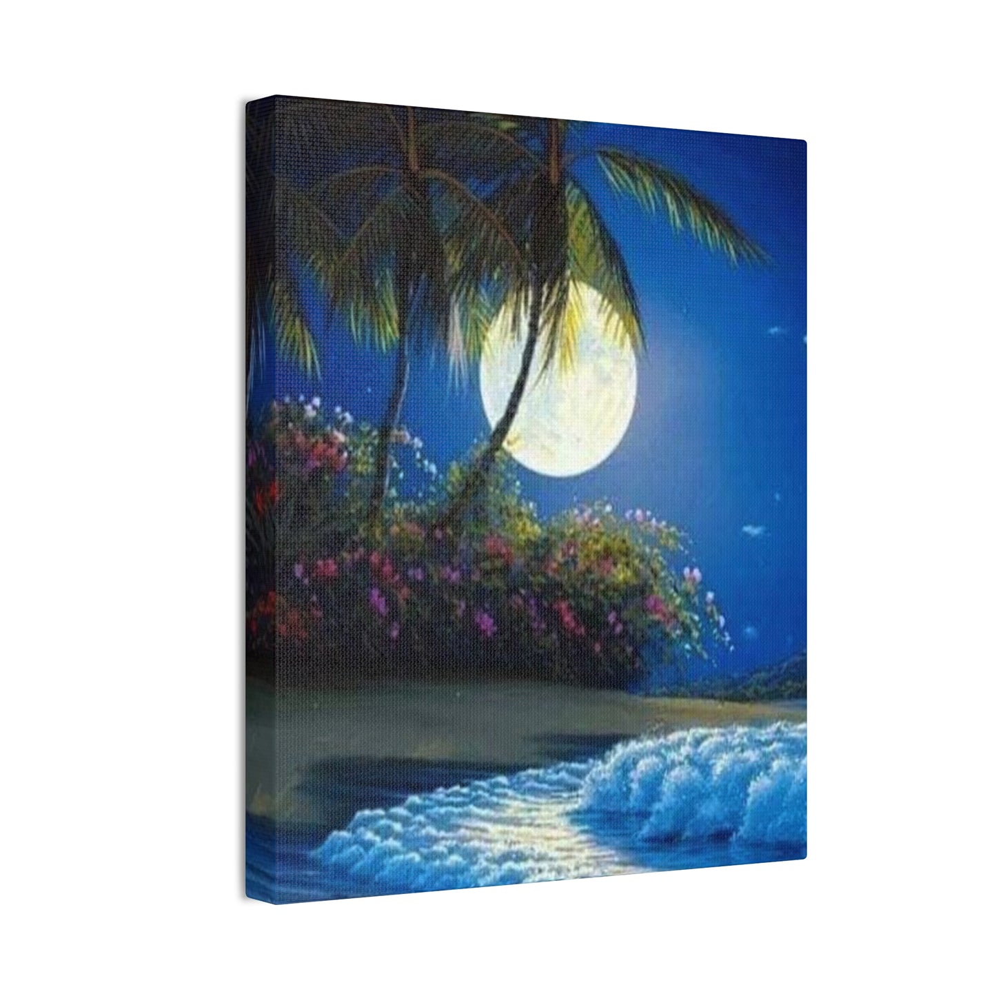 Desert Island Moon Light - Canvas Stretched, 0.75"