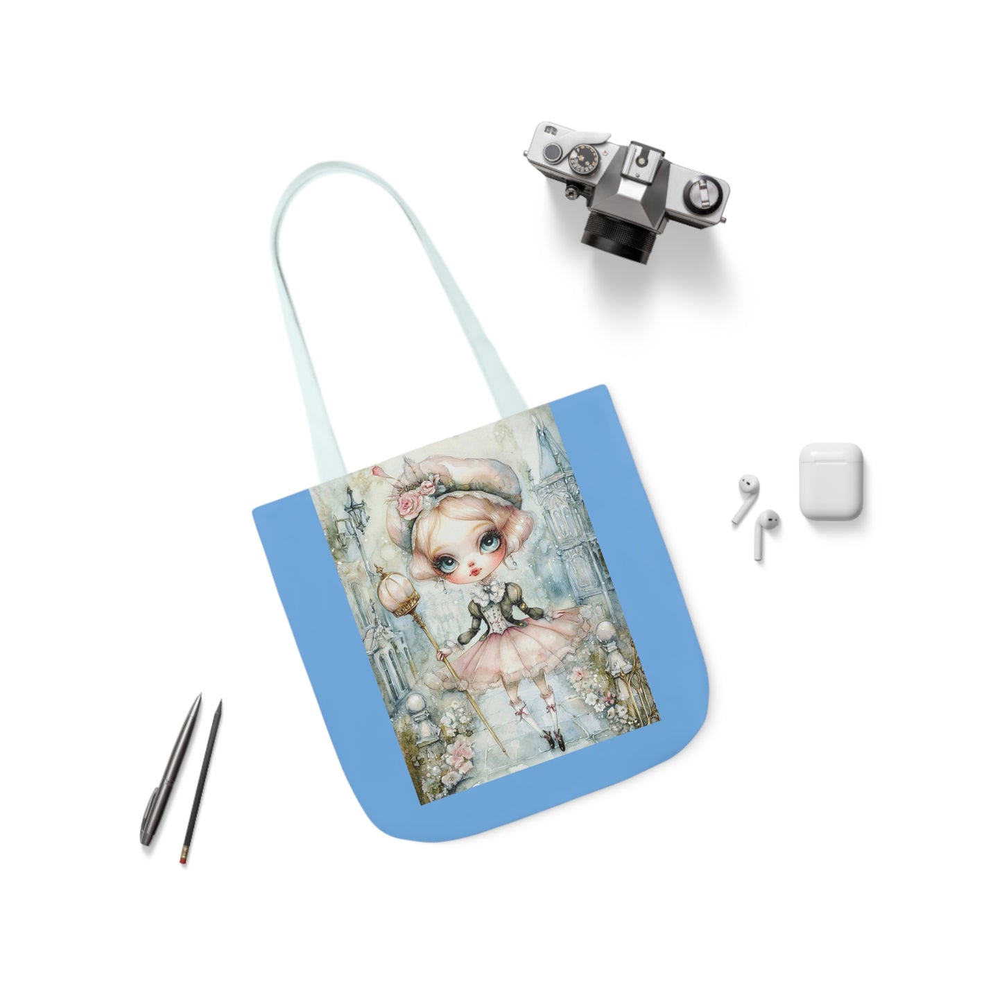 Tiny Dancer - Canvas Tote Bag, 5-Color Straps